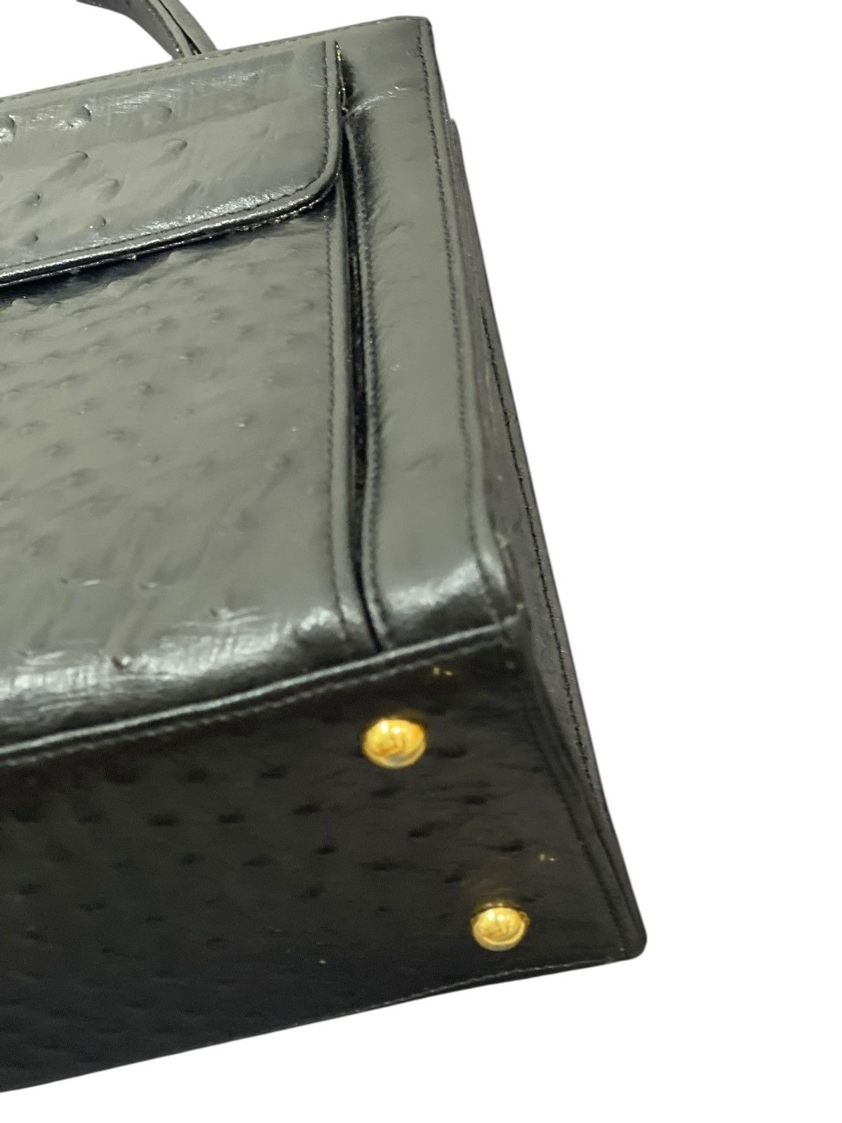 If Six Was Nine Kelly Bag Vtg Des Rossa Ostritch Leather Hermes margiela Size ONE SIZE - 16 Thumbnail