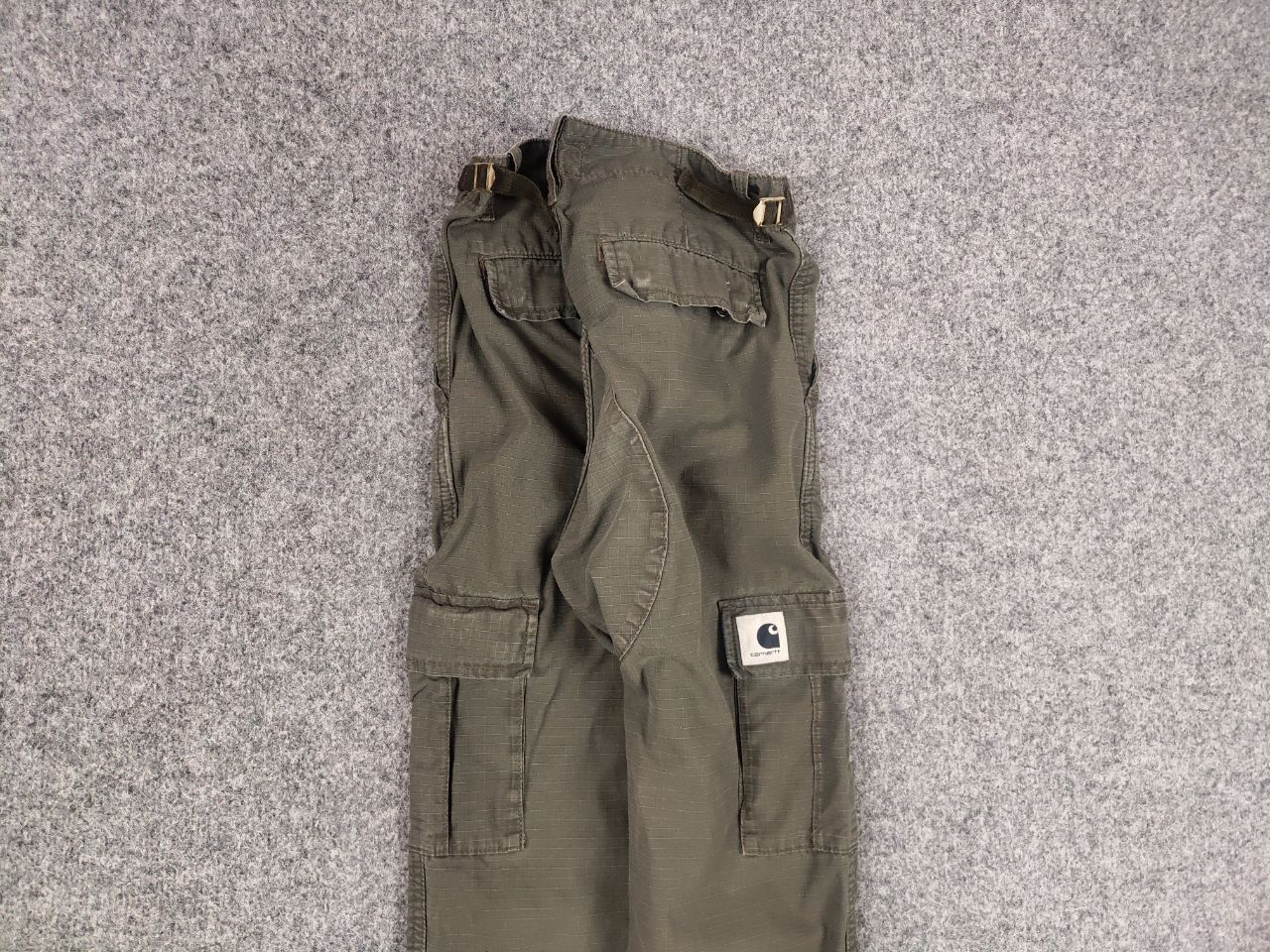 Carhartt Vintage 90's Carhartt Aventura Distressed Olive Cargo Pants Size US 28 / EU 44 - 4 Thumbnail