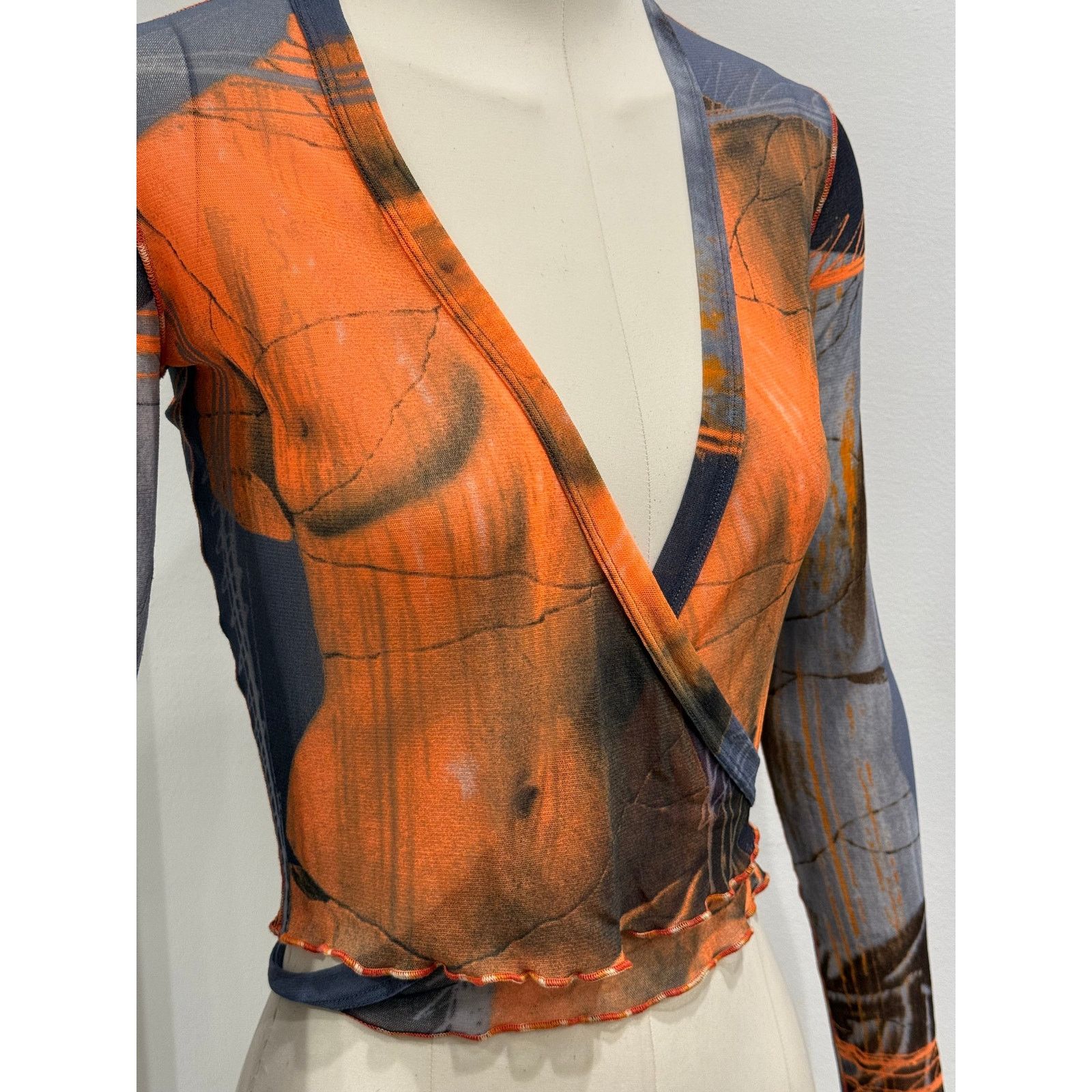 Jean Paul Gaultier S/S1999 Jean Paul Gaultier Venus de milo sheer cardigan top Size ONE SIZE - 5 Thumbnail