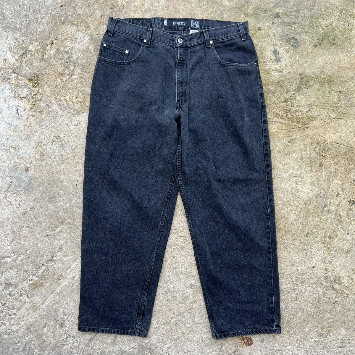 Levi's × Levi's Made & Crafted × Levi's Vintage Clothing Vintage 2001 Levi’s SilverTab baggy washed black pants Size US 37 - 1 Thumbnail
