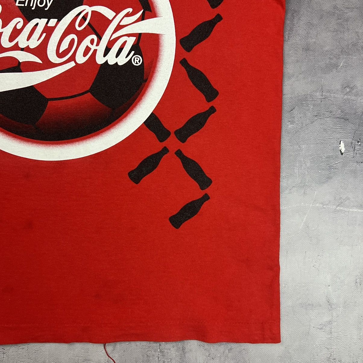 Coca Cola Rare! Coca Cola Euro 1996 Vintage Screen Stars Tee 90s Size US M / EU 48-50 / 2 - 10 Thumbnail