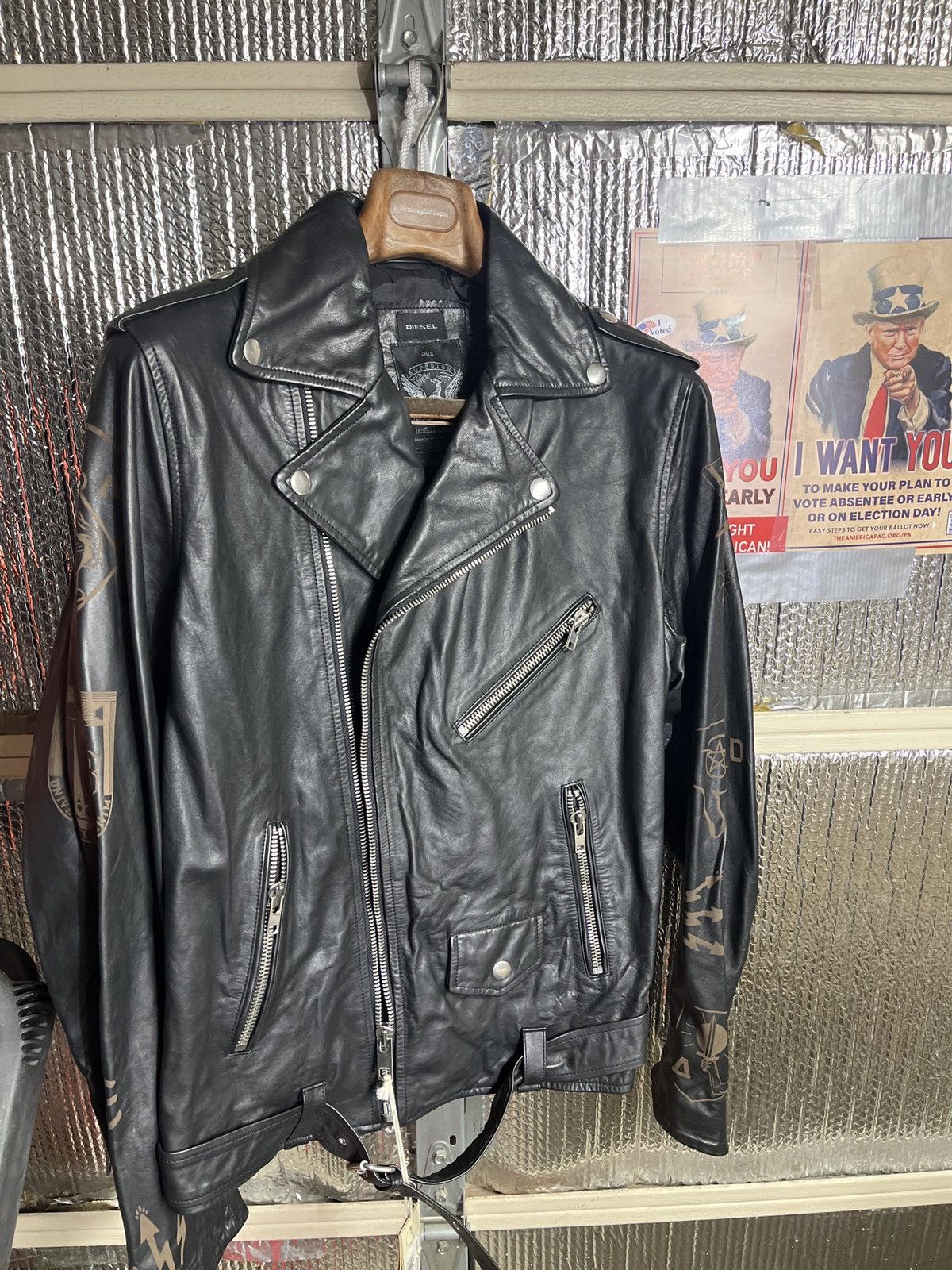 Diesel Diesel L-Sledyc Leather Jacket – Rare & Timeless Size US XL / EU 56 / 4 - 1 Thumbnail