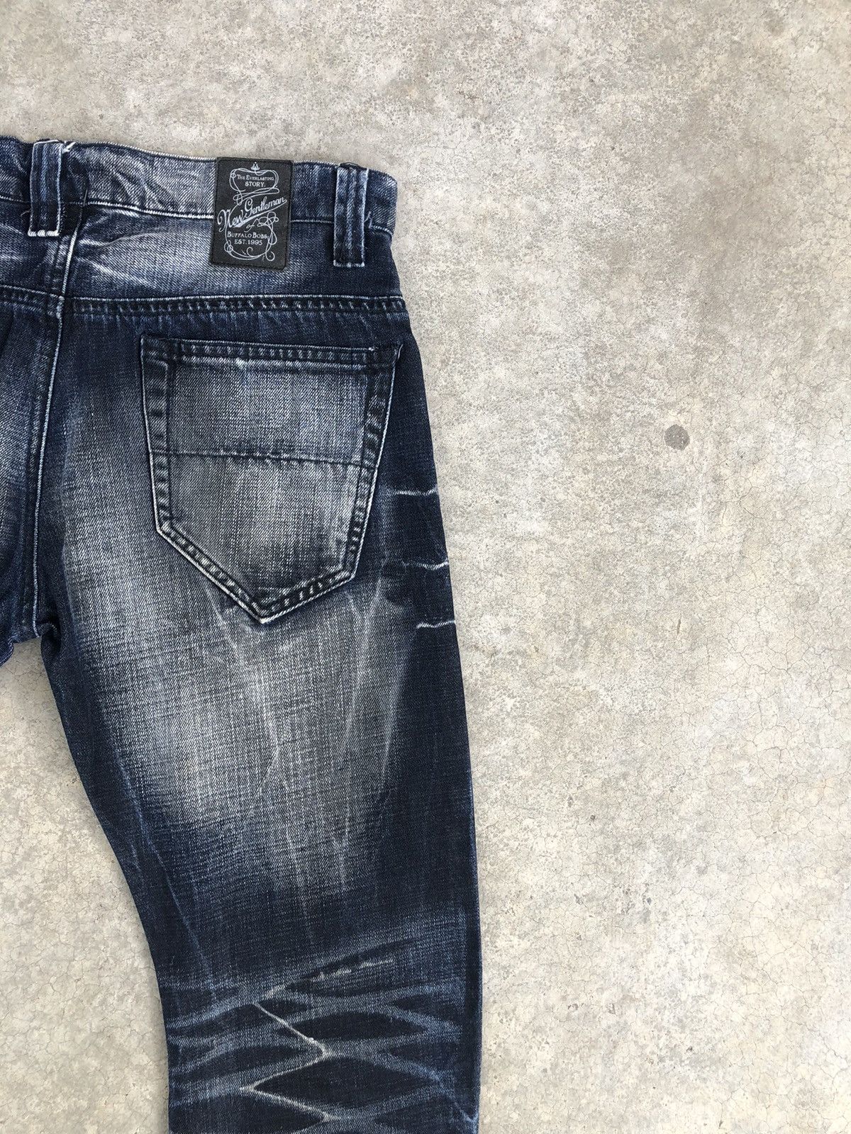 BUFFALO BOBS Japanese Buffalobobs Flared Jeans Distressed Jeans Size US 31 - 10 Thumbnail