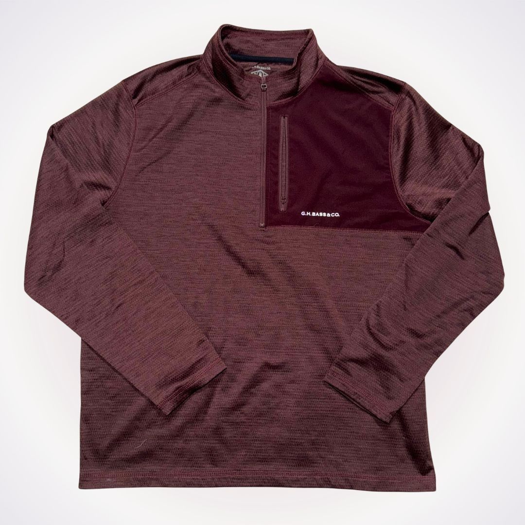G.H. Bass & Co. G.H. Bass & Co Burgundy Quarter Zip Pullover | Sz M Size US M / EU 48-50 / 2 - 1 Thumbnail