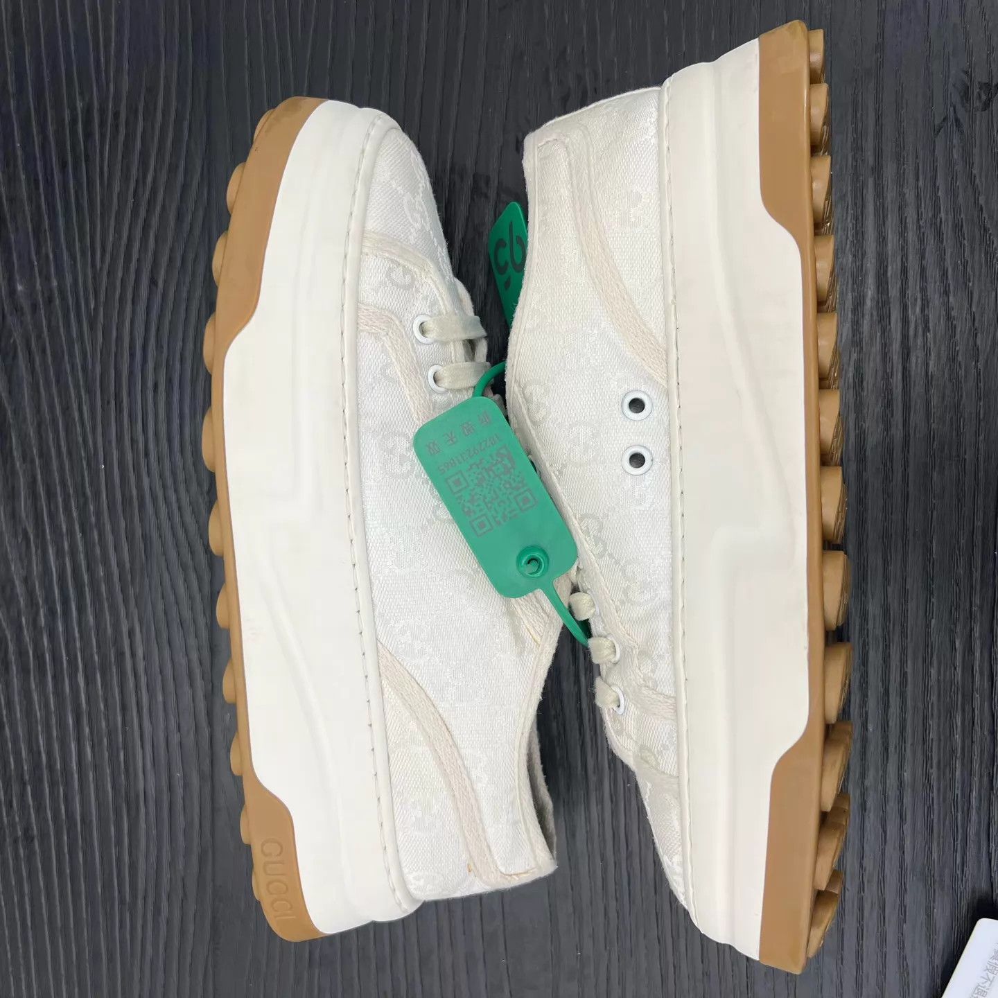 Gucci Gucci Canvas Full Print Thick Sole Sneaker US7.5 (41.5) Size US 8.5 / EU 41-42 - 2 Thumbnail