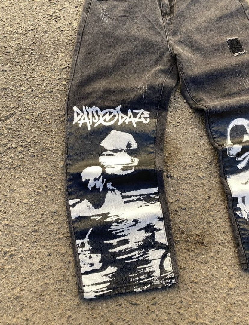 Japanese Brand × Vintage Japanese Baggy Tornado Mart style y2k Pants Jeans Size US 30 / EU 46 - 2 Thumbnail
