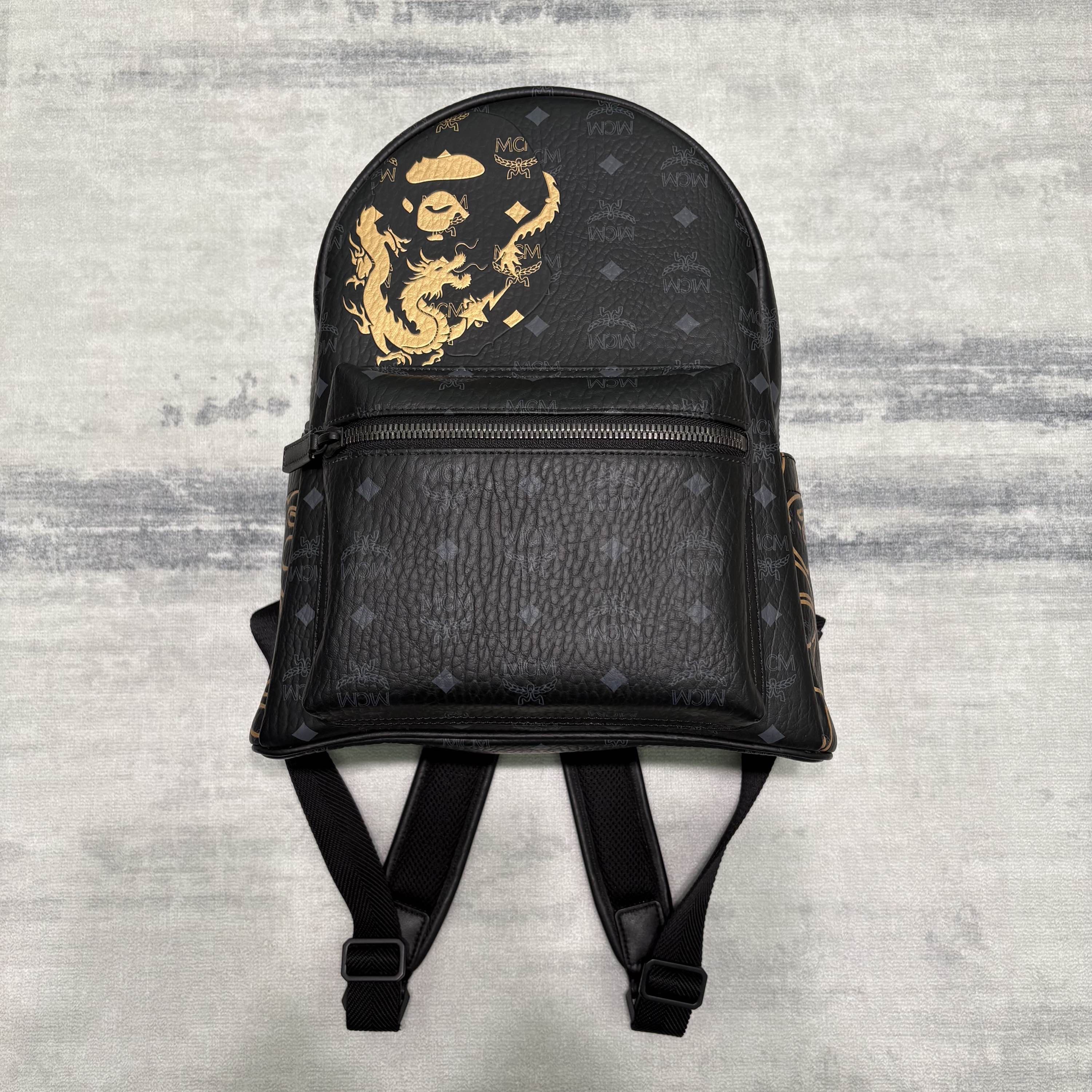 Bape × MCM MCM x BAPE Shark Stark Backpack | Grailed