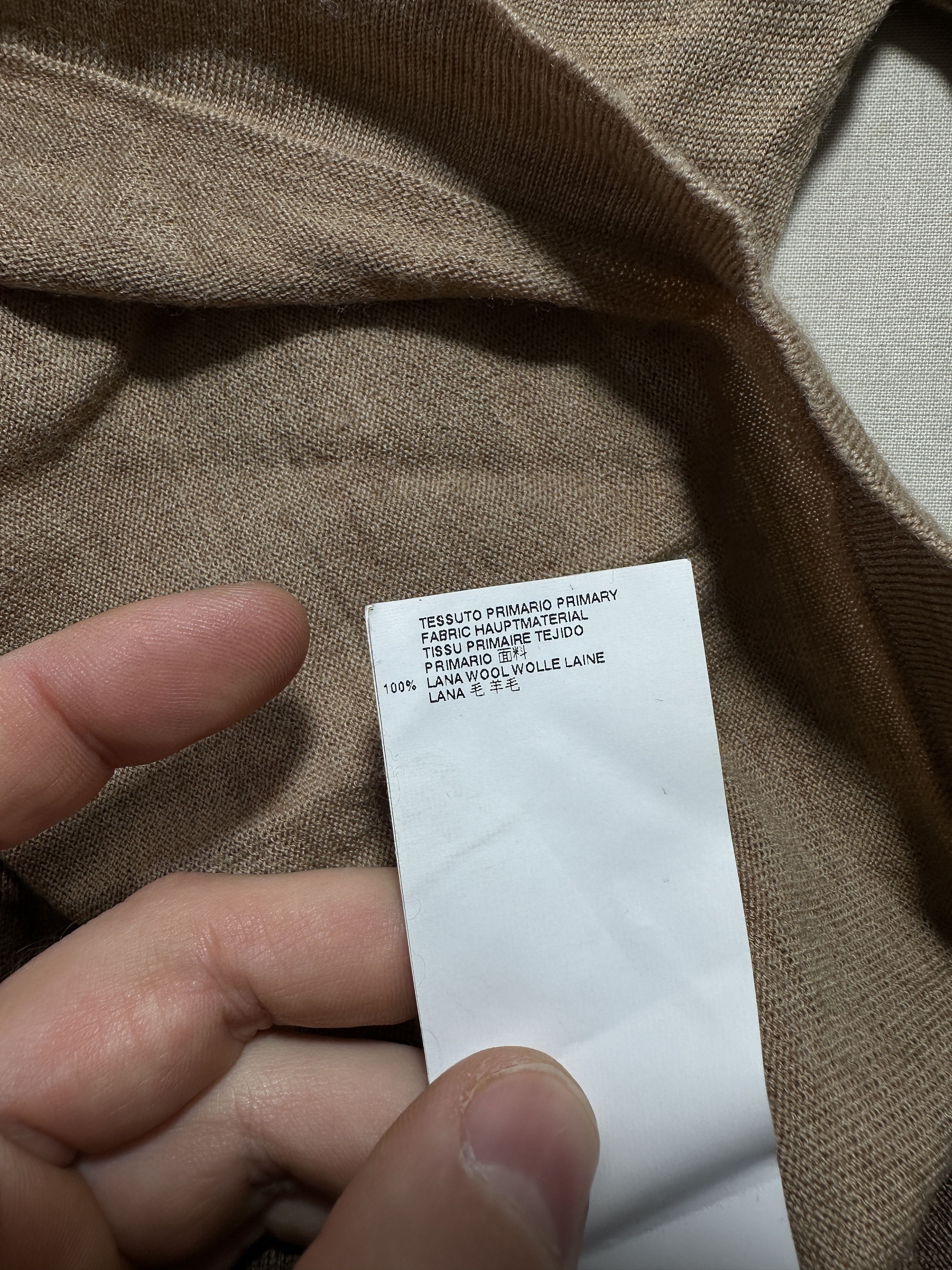 Maison Margiela Rare Maison Margiela 14 Camel Colorblock Fine Knit Size S Size US S / EU 44-46 / 1 - 14 Thumbnail