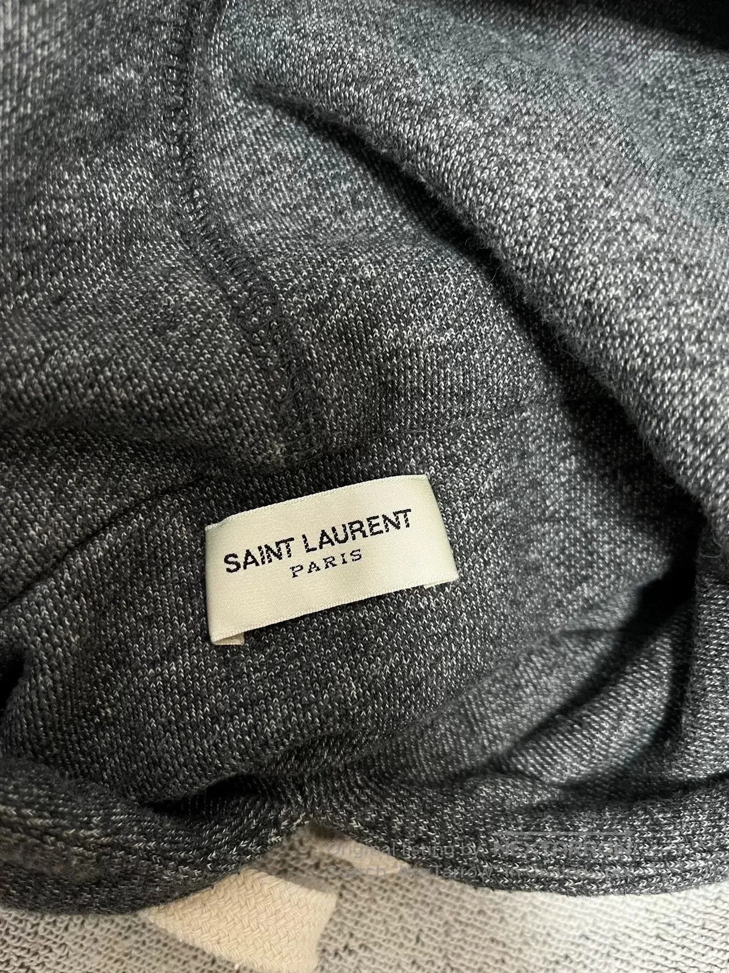 Saint Laurent Paris Saint Laurent Gray Hoodie Size L. Size US L / EU 52-54 / 3 - 5 Thumbnail