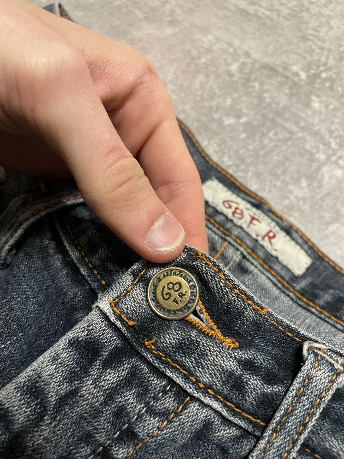Vintage Vintage Distressed 68 F.R Embroidered Rap Buggy Denim Shorts Size US 34 / EU 50 - 7 Thumbnail
