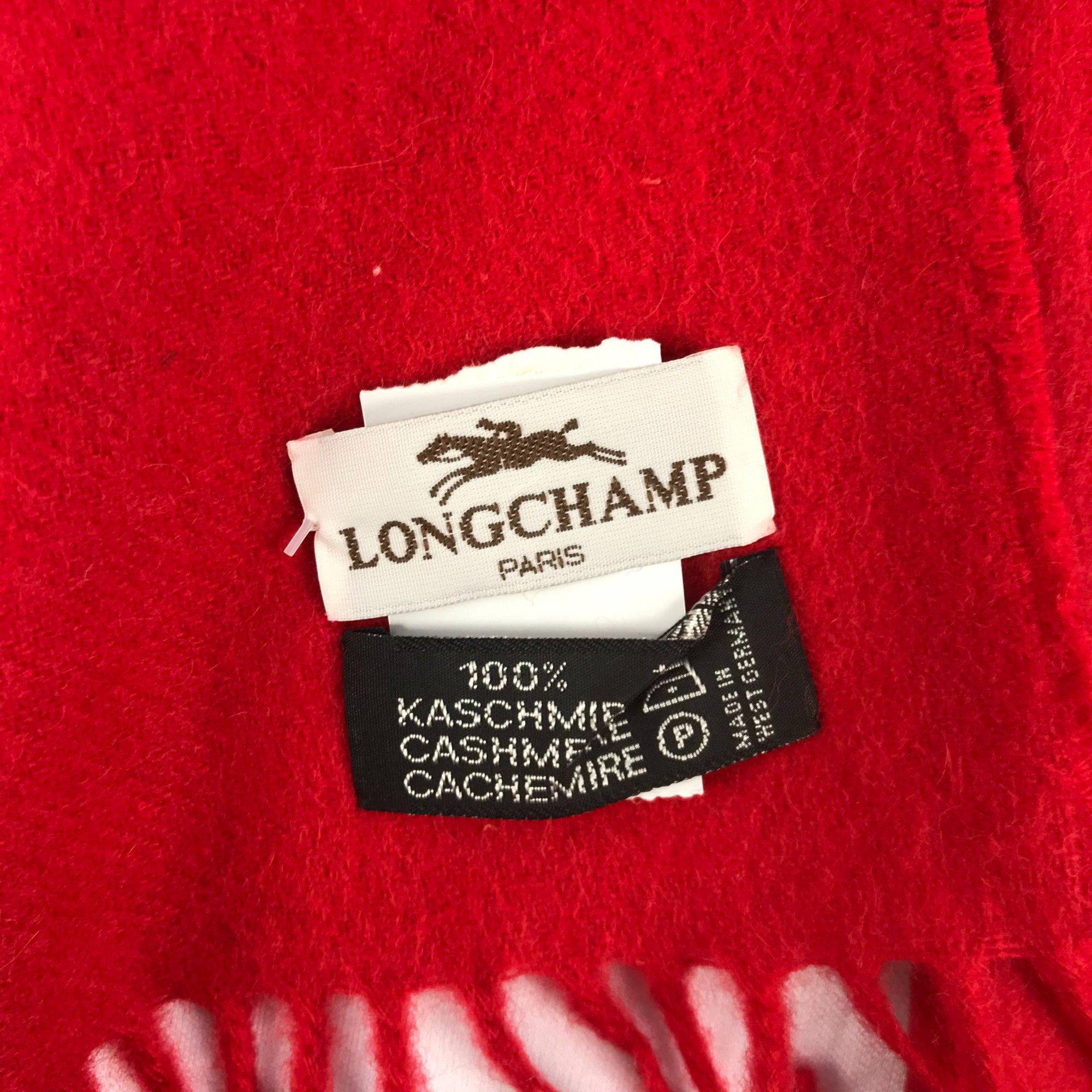Longchamp Vintage Longchamp Scarf Muffler Fringe Warmer Scarves Size ONE SIZE - 5 Thumbnail