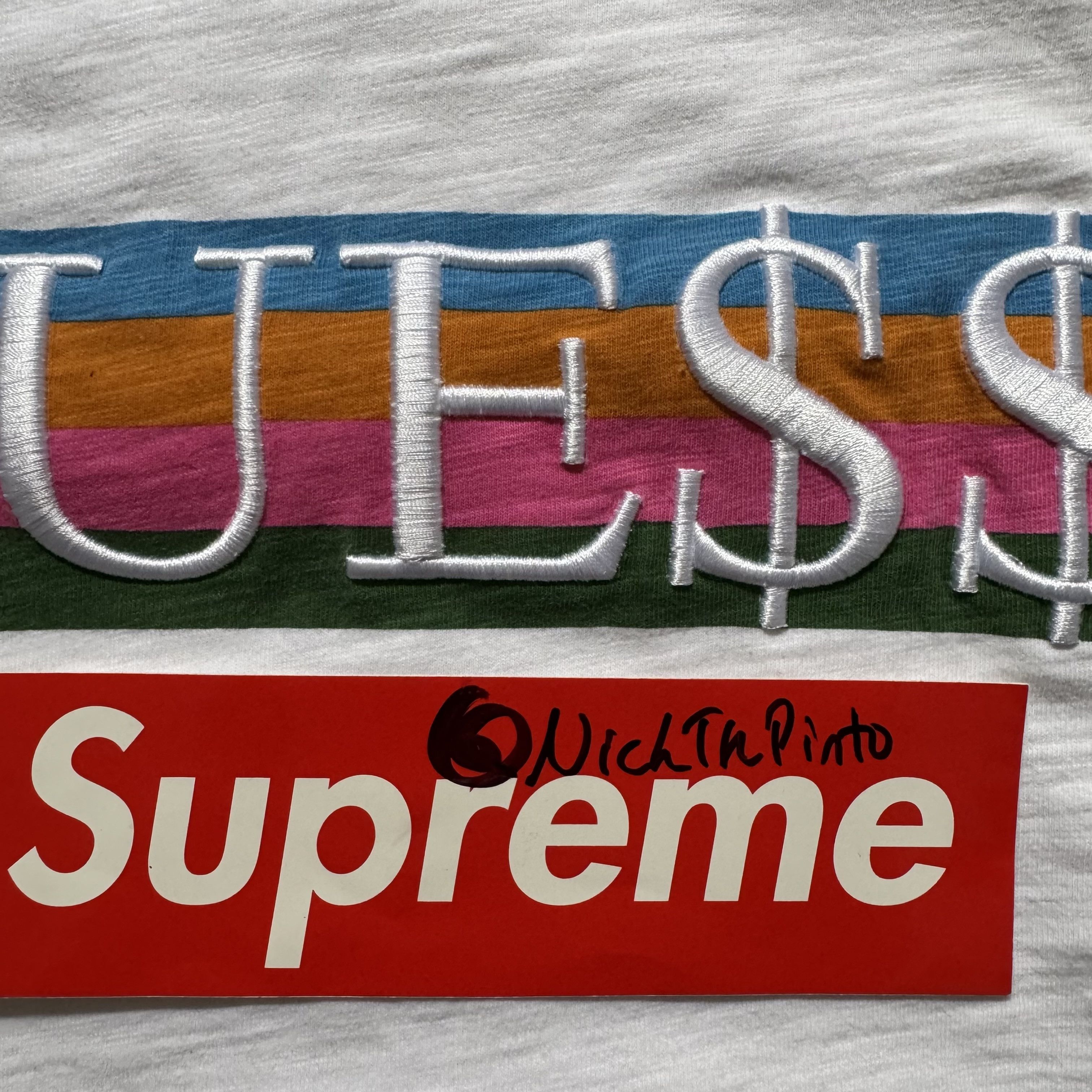 A$AP Rocky × Guess Guess Club Logo Tee (blue collar) Size US M / EU 48-50 / 2 - 4 Thumbnail