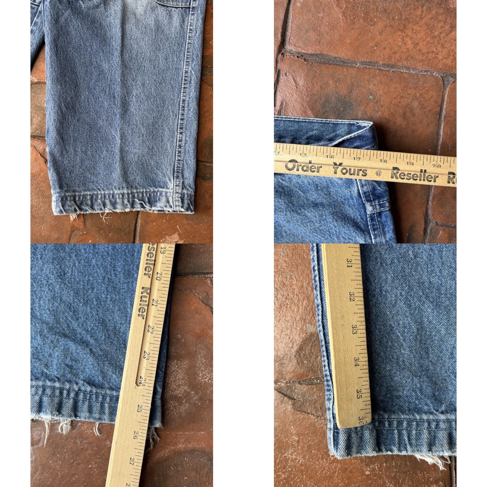 Vintage VINTAGE Outkast Jeans Carpenter Relaxed Baggy 38x34 Denim 5-Pocket Distressed Hip Hop Grunge Wide Leg Mens Jeans Size US 38 / EU 54 - 9 Thumbnail