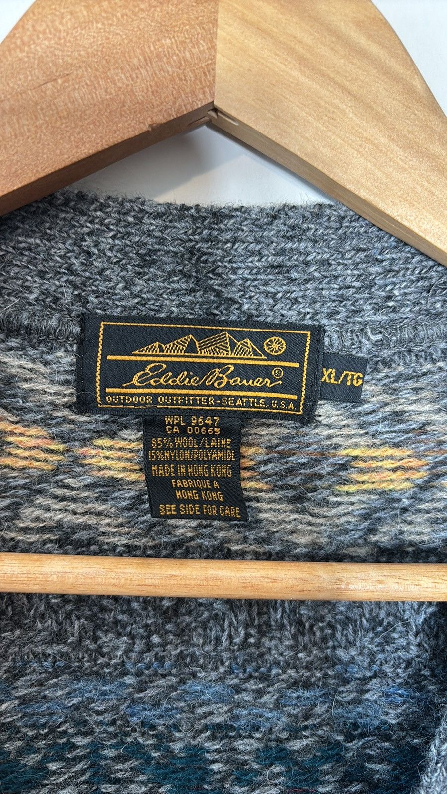 Eddie Bauer × Vintage Vintage Eddie Bauer Wool Cardigan Sweater Vest Size US XL / EU 56 / 4 - 2 Thumbnail