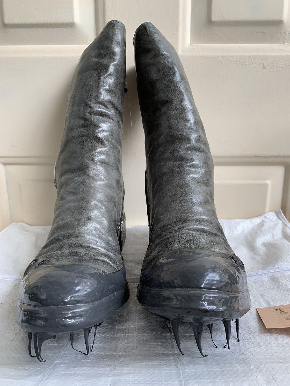 Carol Christian Poell CCP Object-dyed One Piece Drip Prosthetic Boots Size US 11.5 / EU 44-45 - 5 Thumbnail