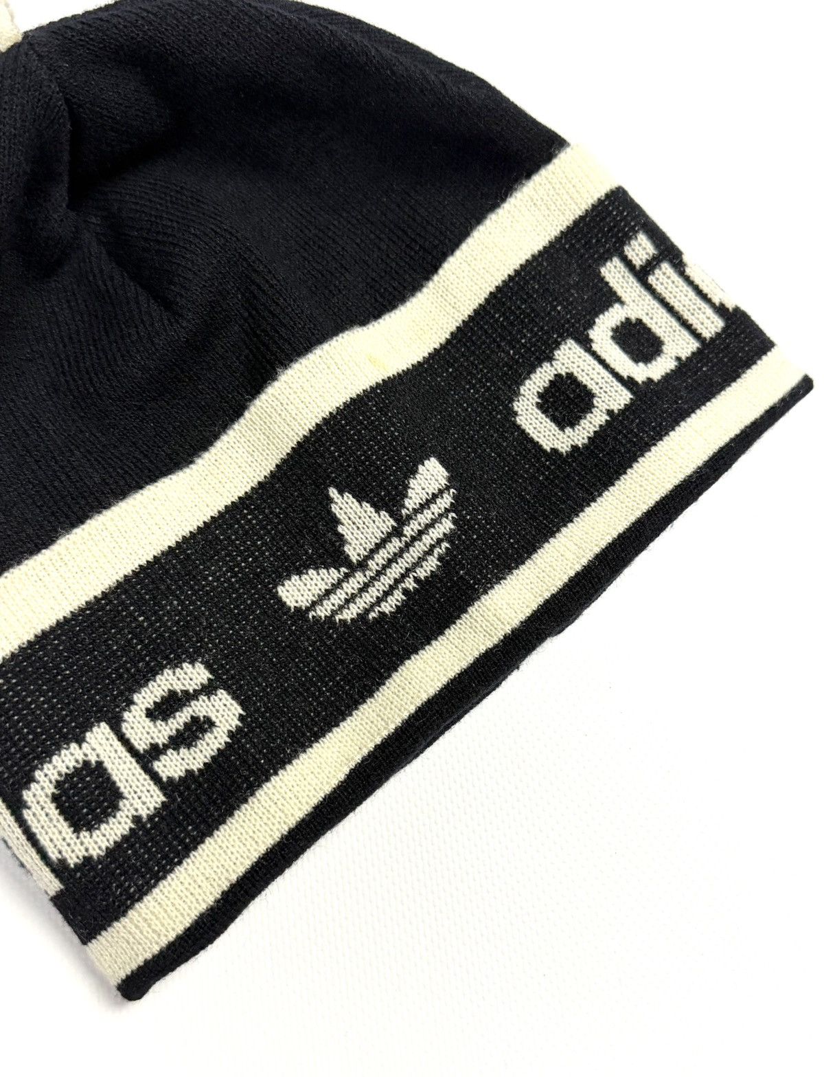 Adidas 70s 80s Adidas West Germany Trefoil Pom Beanie Hat Vintage Size ONE SIZE - 9 Thumbnail