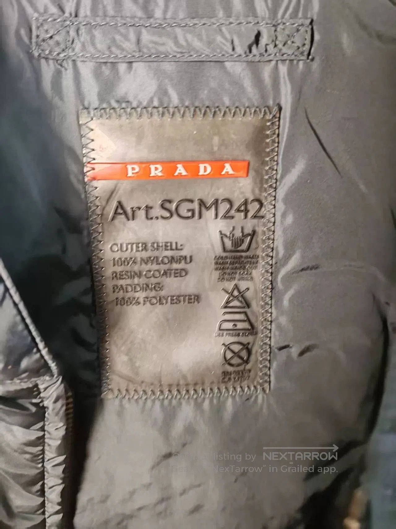 Prada Prada Black Cotton Jacket with Metal Logo. Size US M / EU 48-50 / 2 - 4 Thumbnail