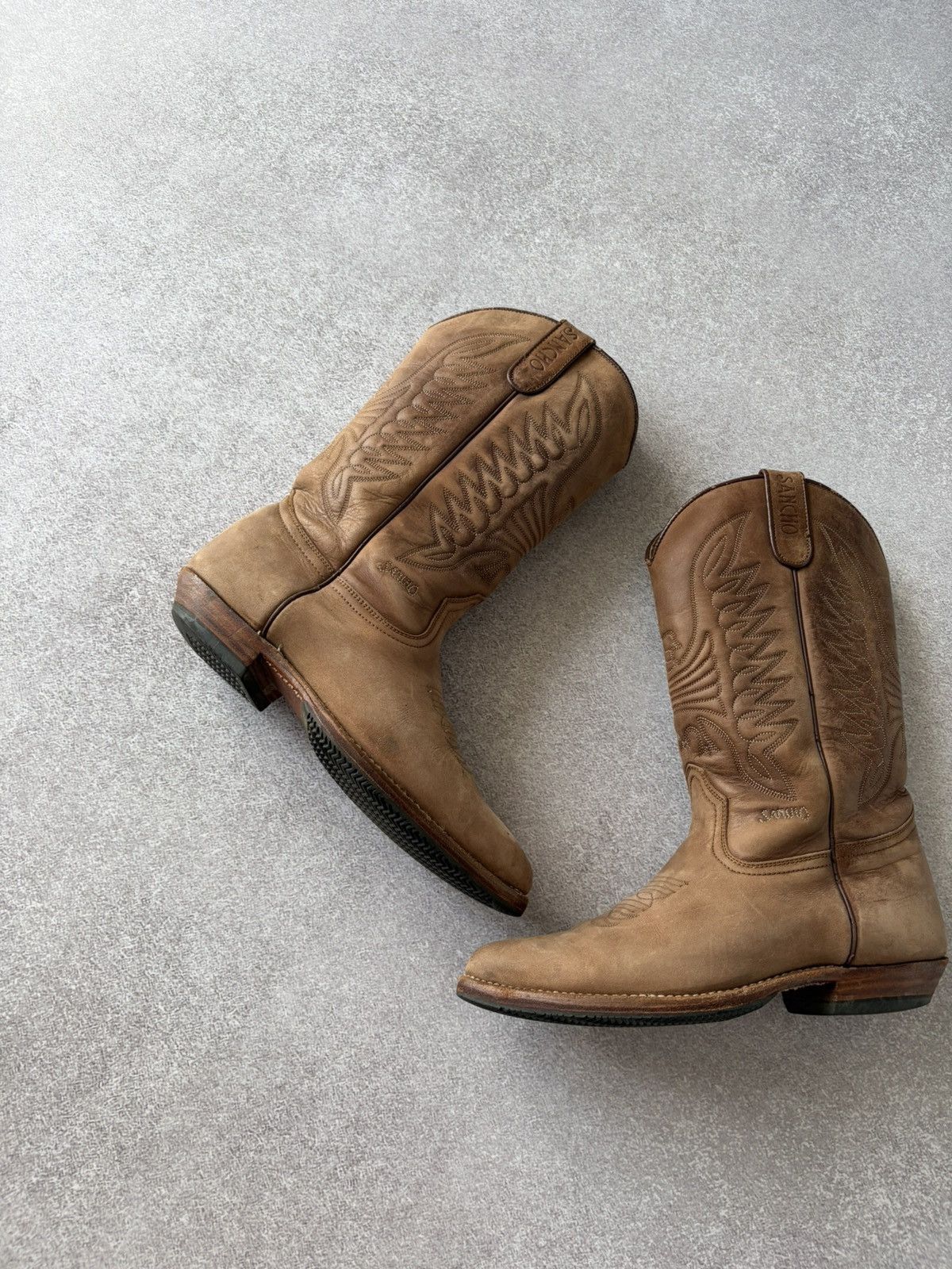 Sancho Boots Vintage Sancho Western Cowboy Leather Brown Boots Size 39 Size US 8 / IT 38 - 5 Thumbnail