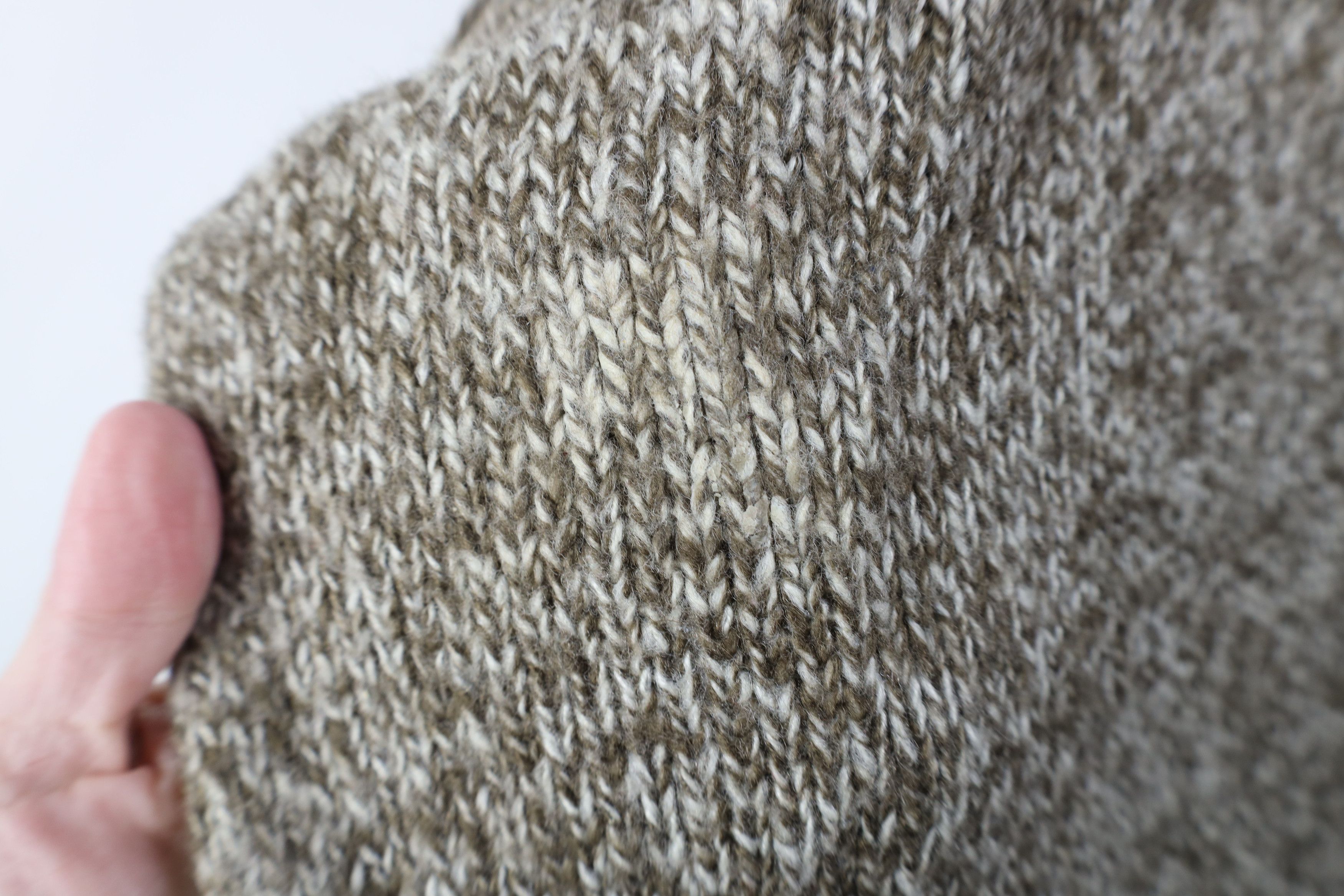 Vintage Vintage 90s Y2K Streetwear Knit Henley Sweater Heather Brown Size US XL / EU 56 / 4 - 5 Thumbnail
