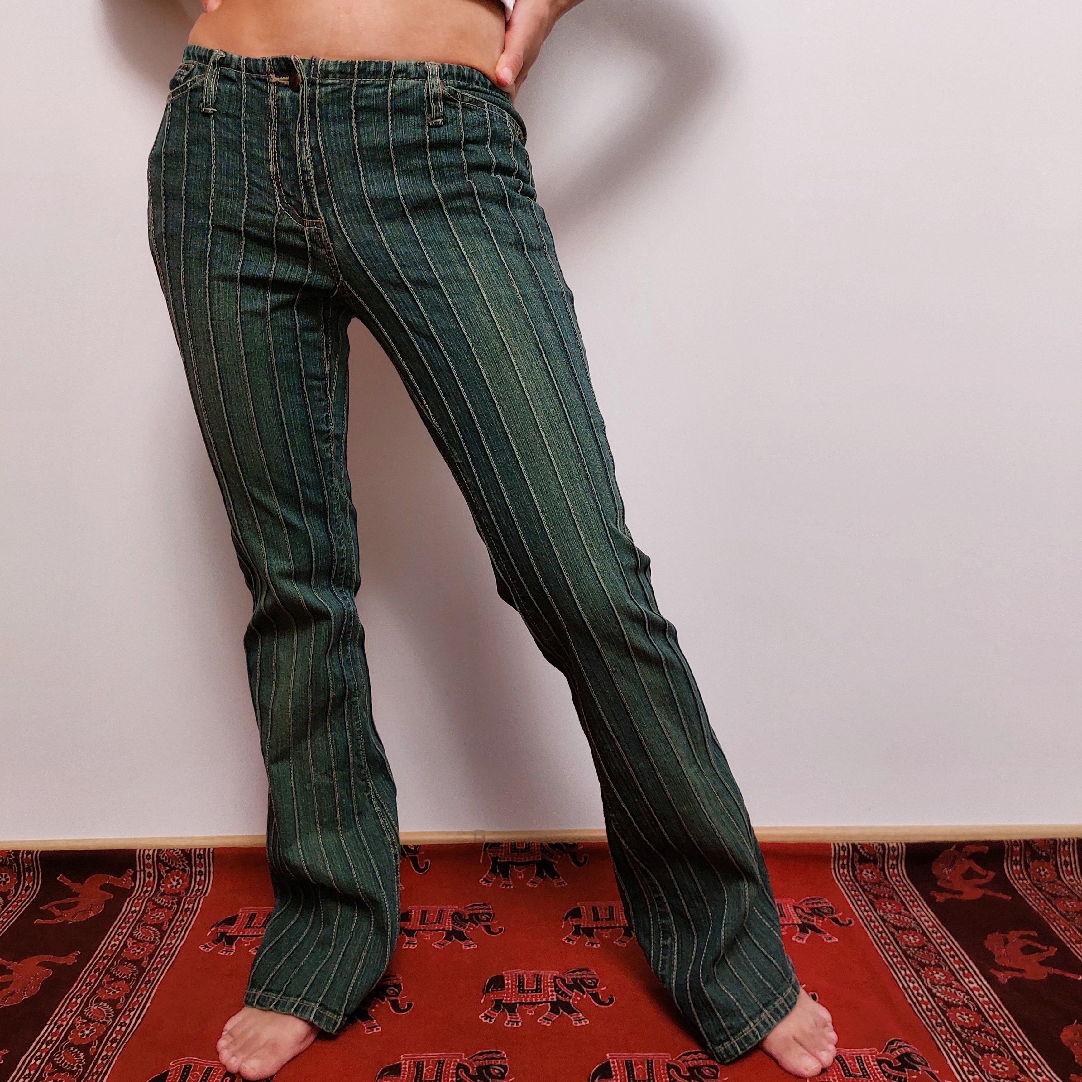 Vintage Vintage 90s y2k flared jeans Size 25" / US 0 / IT 36 - 2 Thumbnail