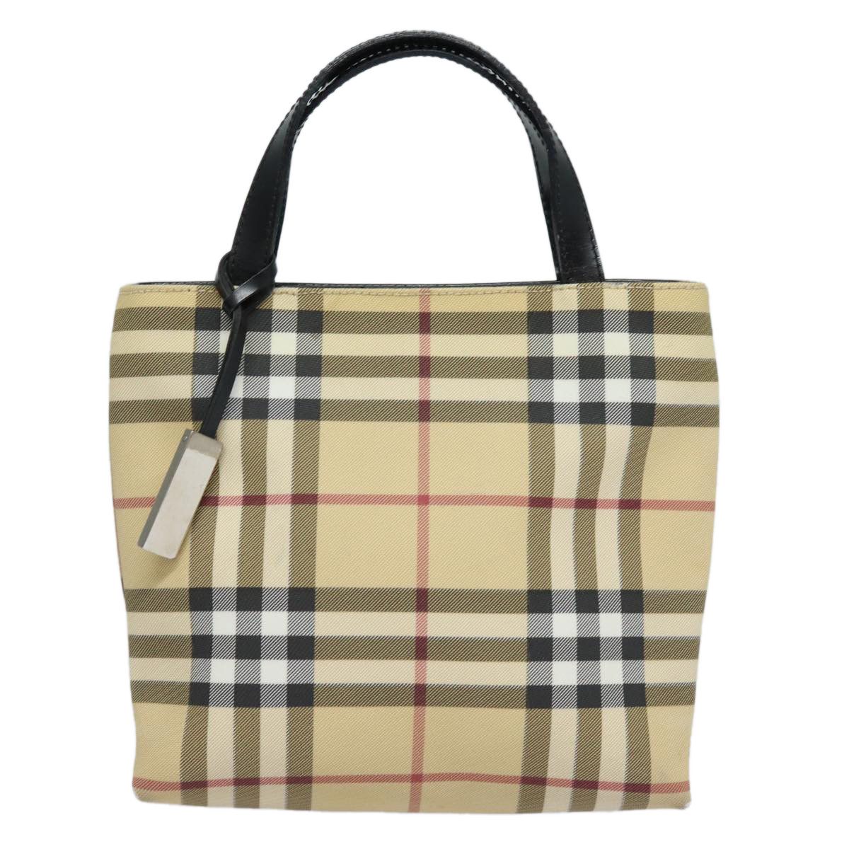 Burberry Nova Check Beige Canvas Handbag (Pre-Owned) Size ONE SIZE - 1 Thumbnail