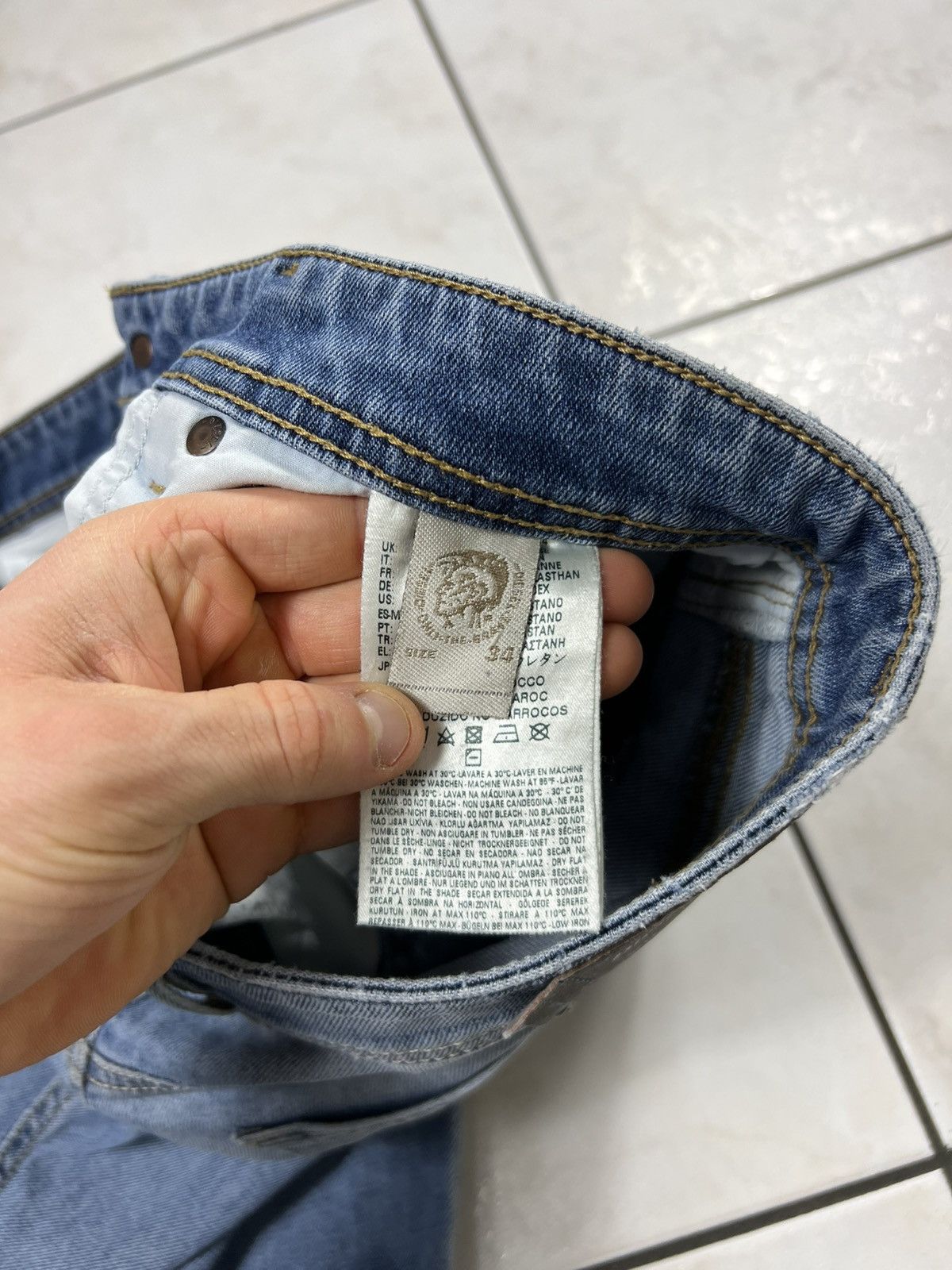 Diesel Vintage Diesel Waykee y2k distressed denim washed jeans pant Size US 34 / EU 50 - 18 Thumbnail