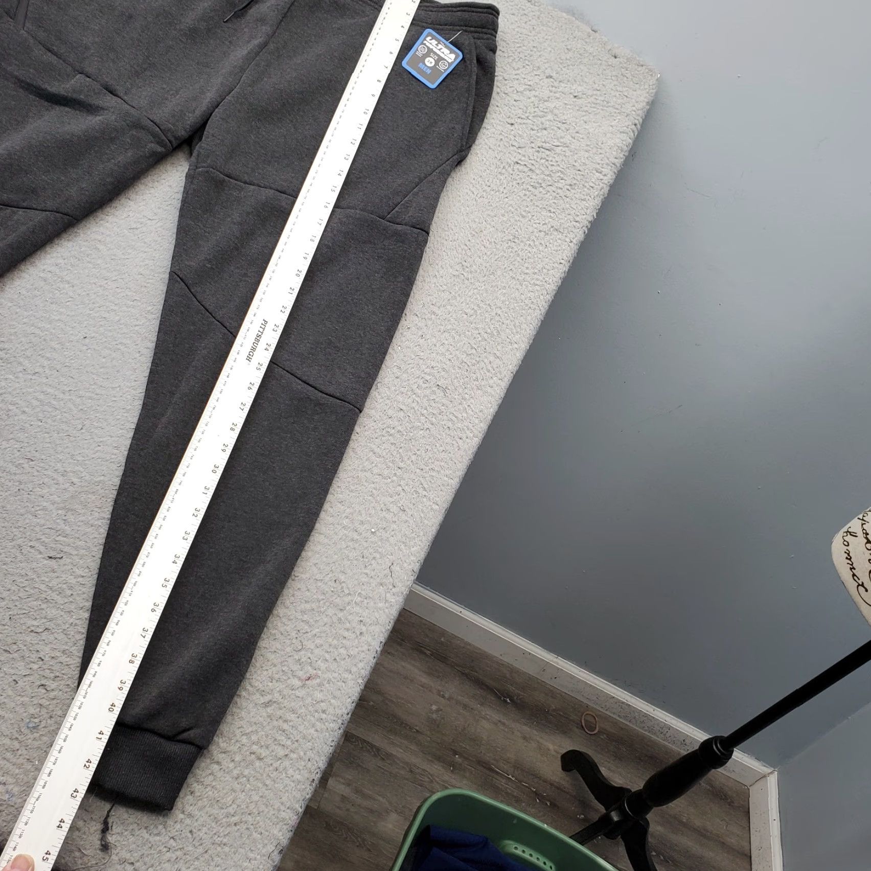 Vintage Ultra Performance Sweatpants Men 3X Charcoal Gray Tech Fleece Comfort Drawstring Regular Length Gray Sweatpants Men 3X Size US 39 - 4 Thumbnail
