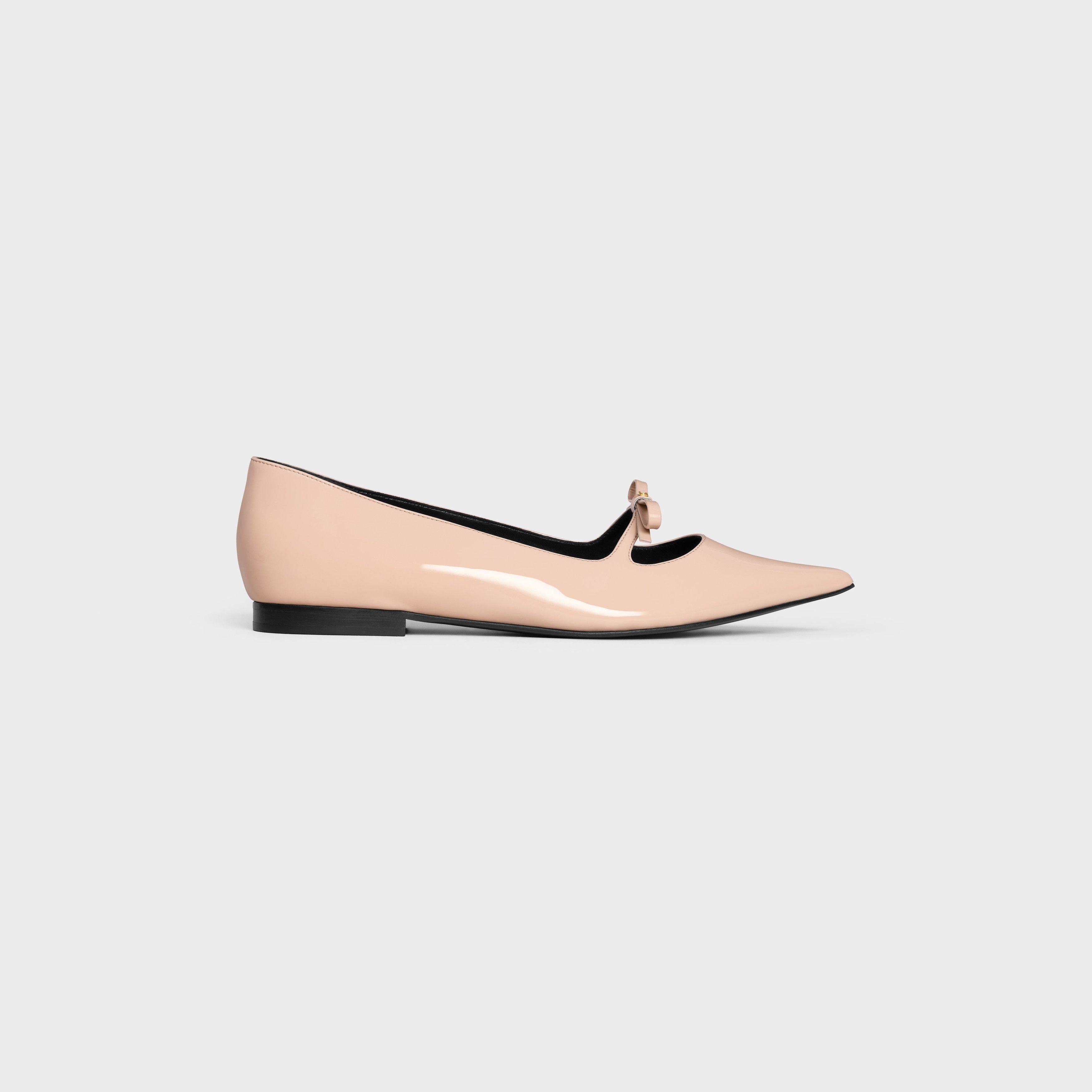 Celine CELINE SUZY POINTY TOE BALLERINA IN PATENT CALFSKIN BLUSH Size US 9 / IT 39 - 1 Thumbnail