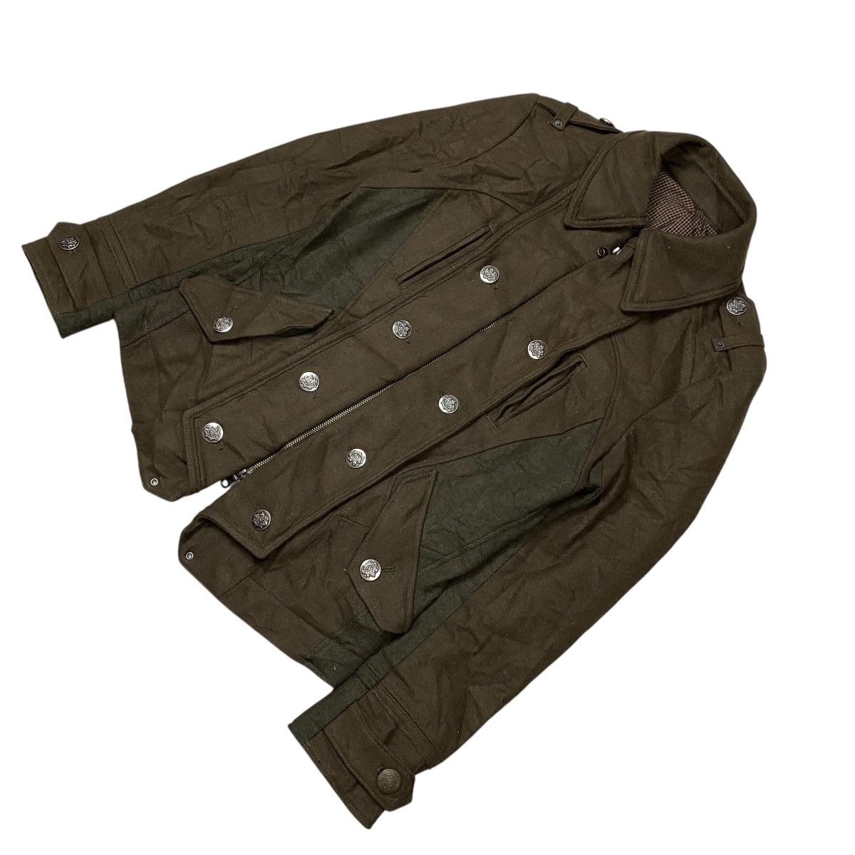 If Six Was Nine × Le Grande Bleu (L.G.B.) × PPFM PPFM Napoleon Wool Military Jacket Size US M / EU 48-50 / 2 - 8 Thumbnail