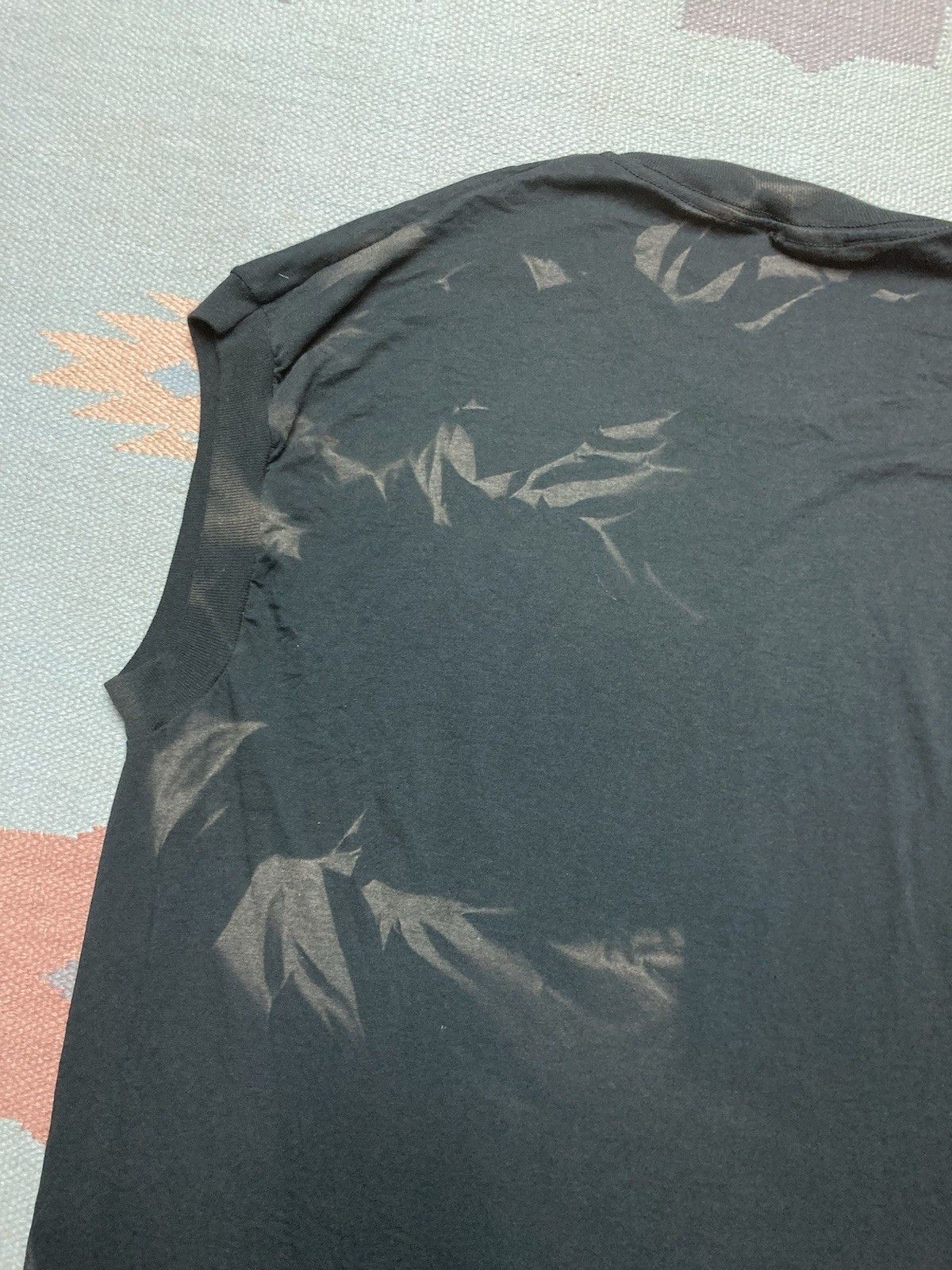 Fruit Of The Loom × Vintage 80s sleeveless pocket t shirt faded black fruit of loom 3XL Size US XXL / EU 58 / 5 - 10 Thumbnail