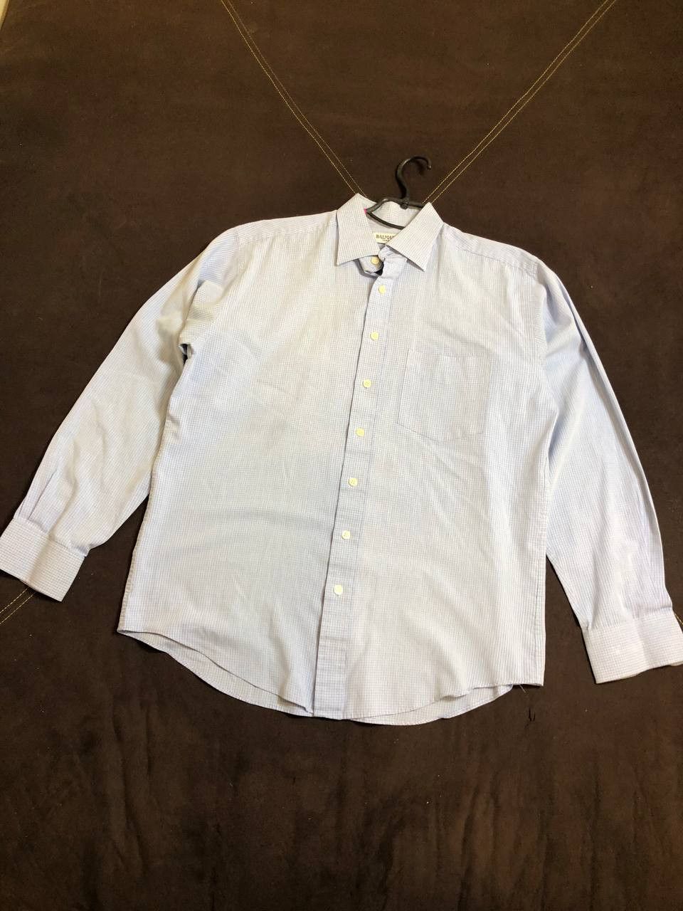 Balmain BALMAIN checkered button down, Men's Fashion Size US XL / EU 56 / 4 - 1 Thumbnail