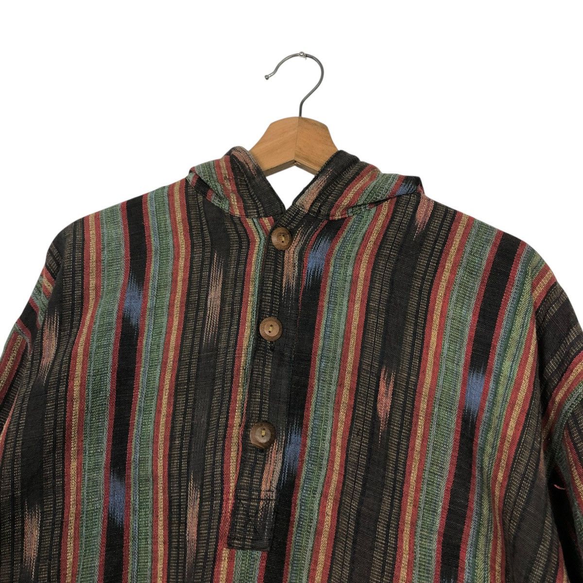 Japanese Brand 🔥VINTAGE BAJRA PULL OVER HICKORY STRIPED LAXMI ISSEY MIYAKE Size US M / EU 48-50 / 2 - 16 Thumbnail