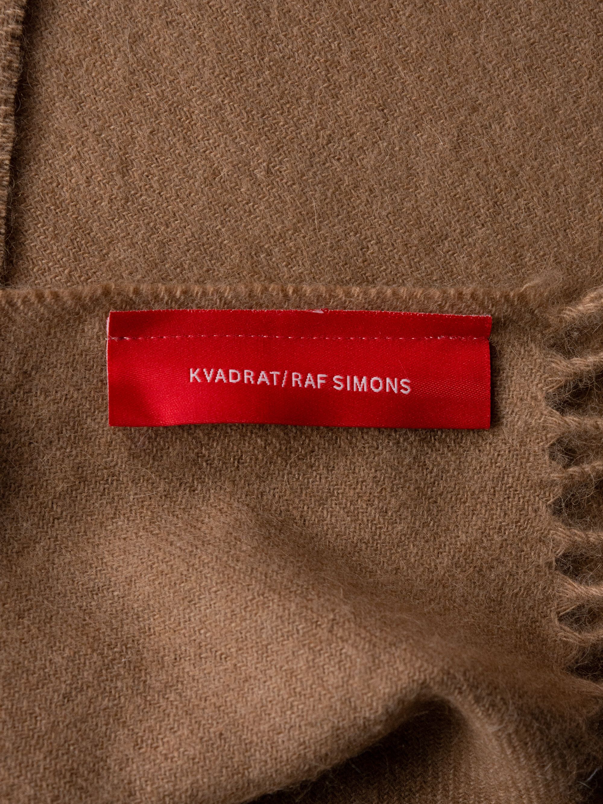 Raf Simons Kvadrat/Raf Simons - camel hair soft large scarf Size ONE SIZE - 3 Thumbnail