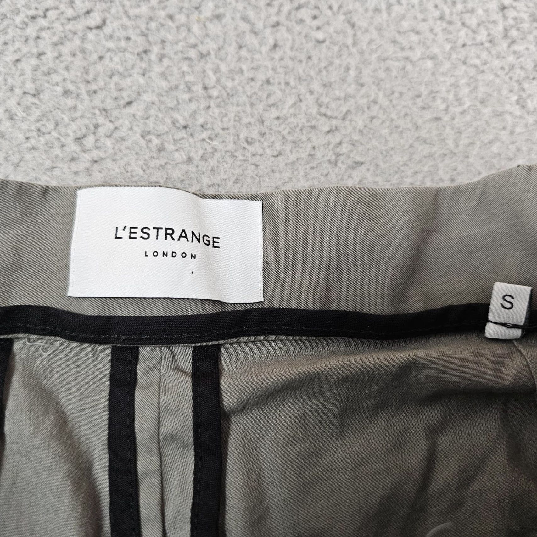 Vintage L'Estrange London Pants Slim Chino Gray Drawstring Elastic Waist Men S Regular Size US 29 - 3 Thumbnail