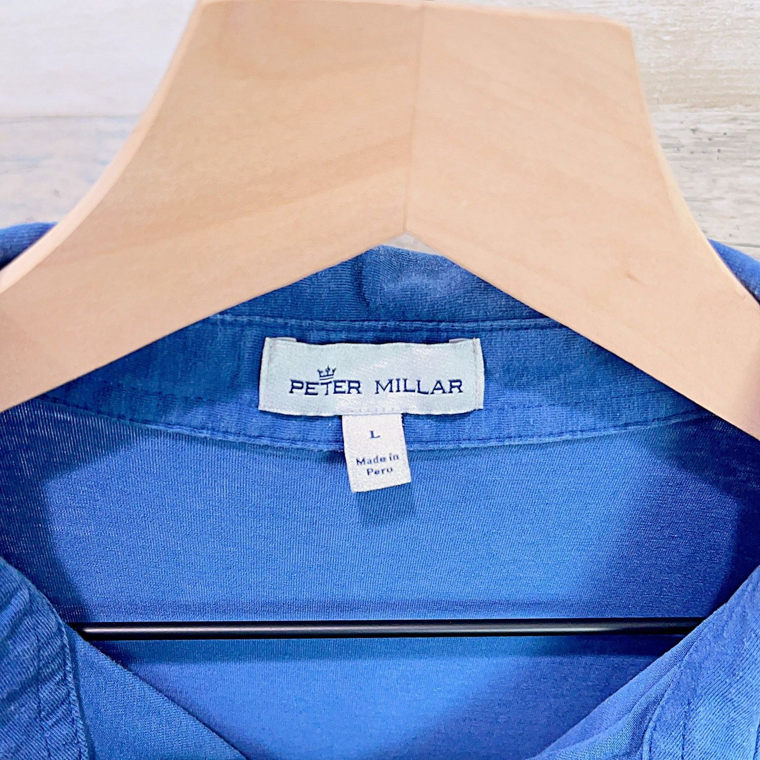 Peter Millar Peter Millar Soft Jersey Golf Polo Shirt Blue Short Sleeve L Size US L / EU 52-54 / 3 - 5 Thumbnail