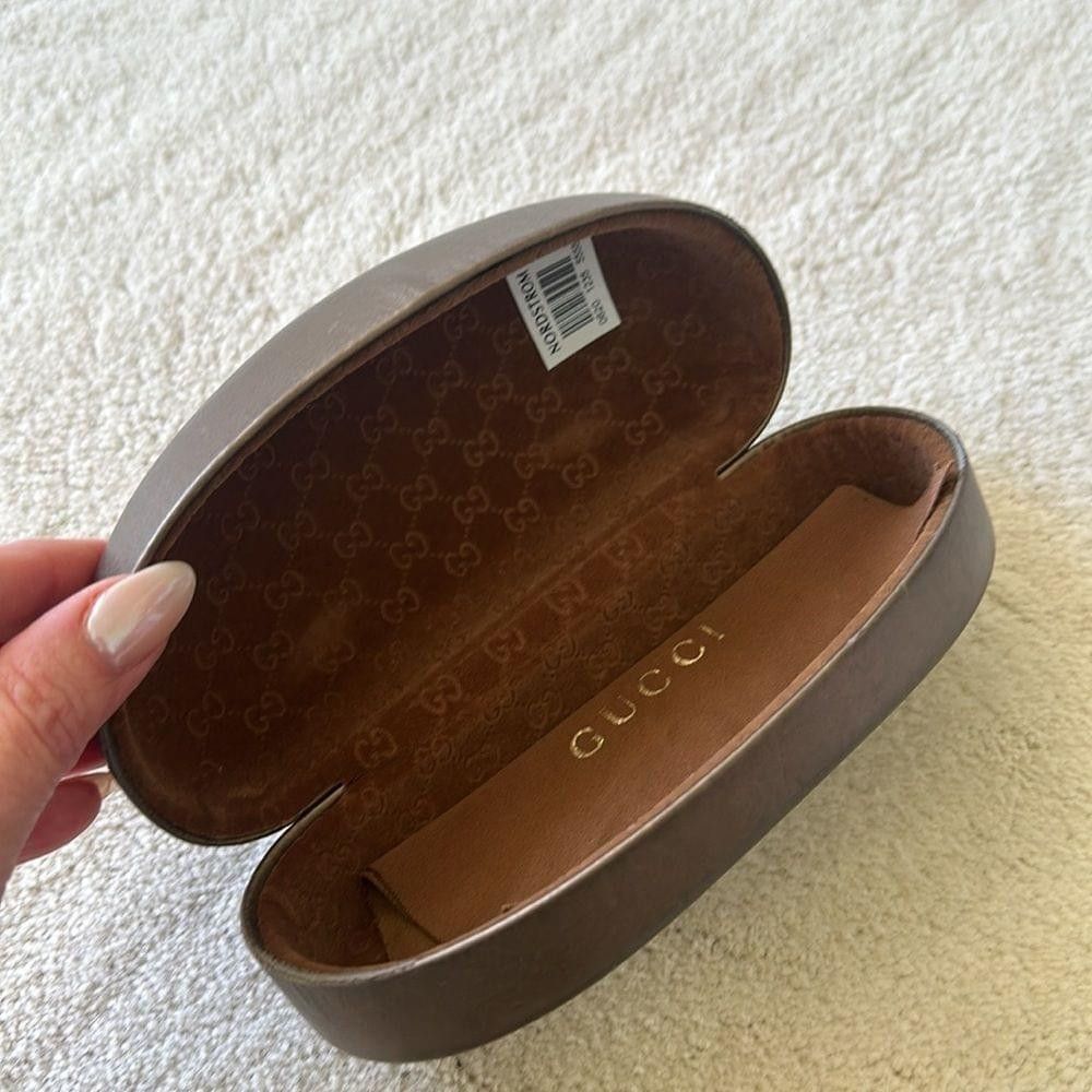 Gucci Gucci 59mm Round Sunglasses in Gold/Brown Gradient Size ONE SIZE - 9 Thumbnail