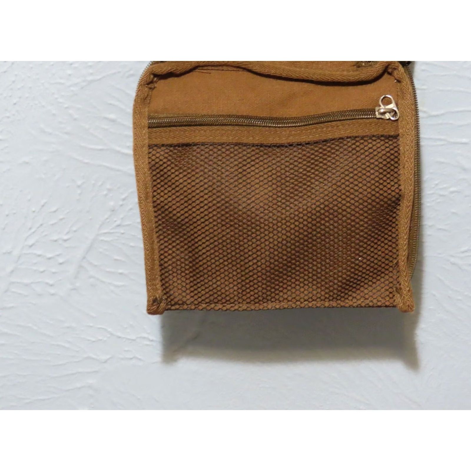 Messagerie Ru Yi Huang Crossbody Bag Brown Canvas 8 Pocket 8"x7"x2.5" | Medium Men Outdoor Adjustable Strap Snap Zip Pockets Style Crossbody Bag Size ONE SIZE - 6 Thumbnail