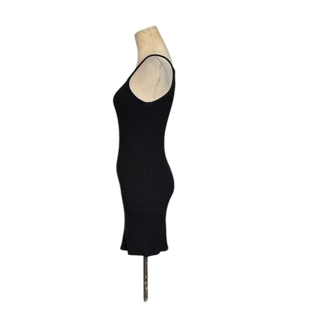 Bershka Bershka black ribbed tank mini dress size XS Size XS / US 0-2 / IT 36-38 - 7 Thumbnail