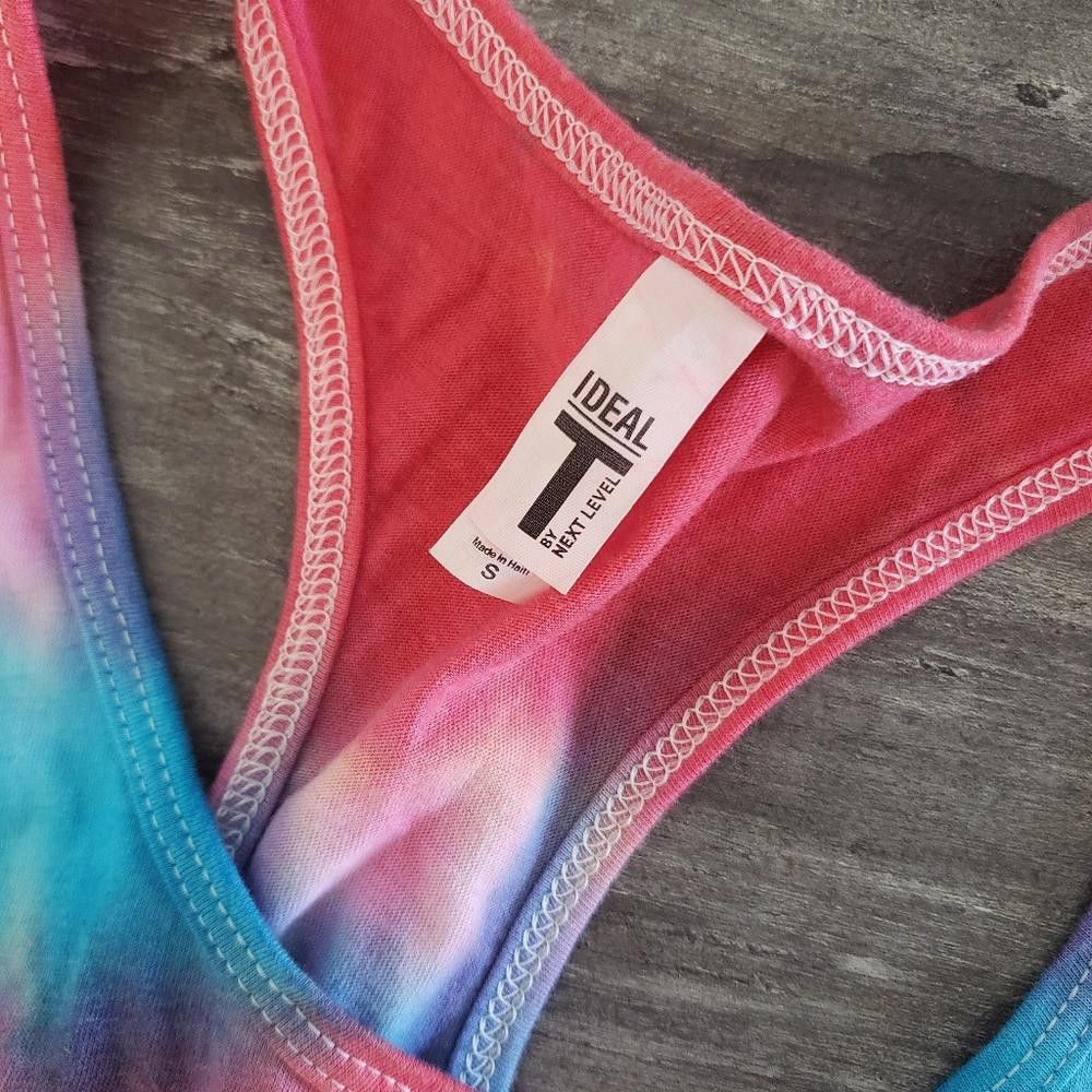 Next Level Apparel Colorful Tie Dye Next Level Ideal T Tank Size S / US 4 / IT 40 - 3 Thumbnail