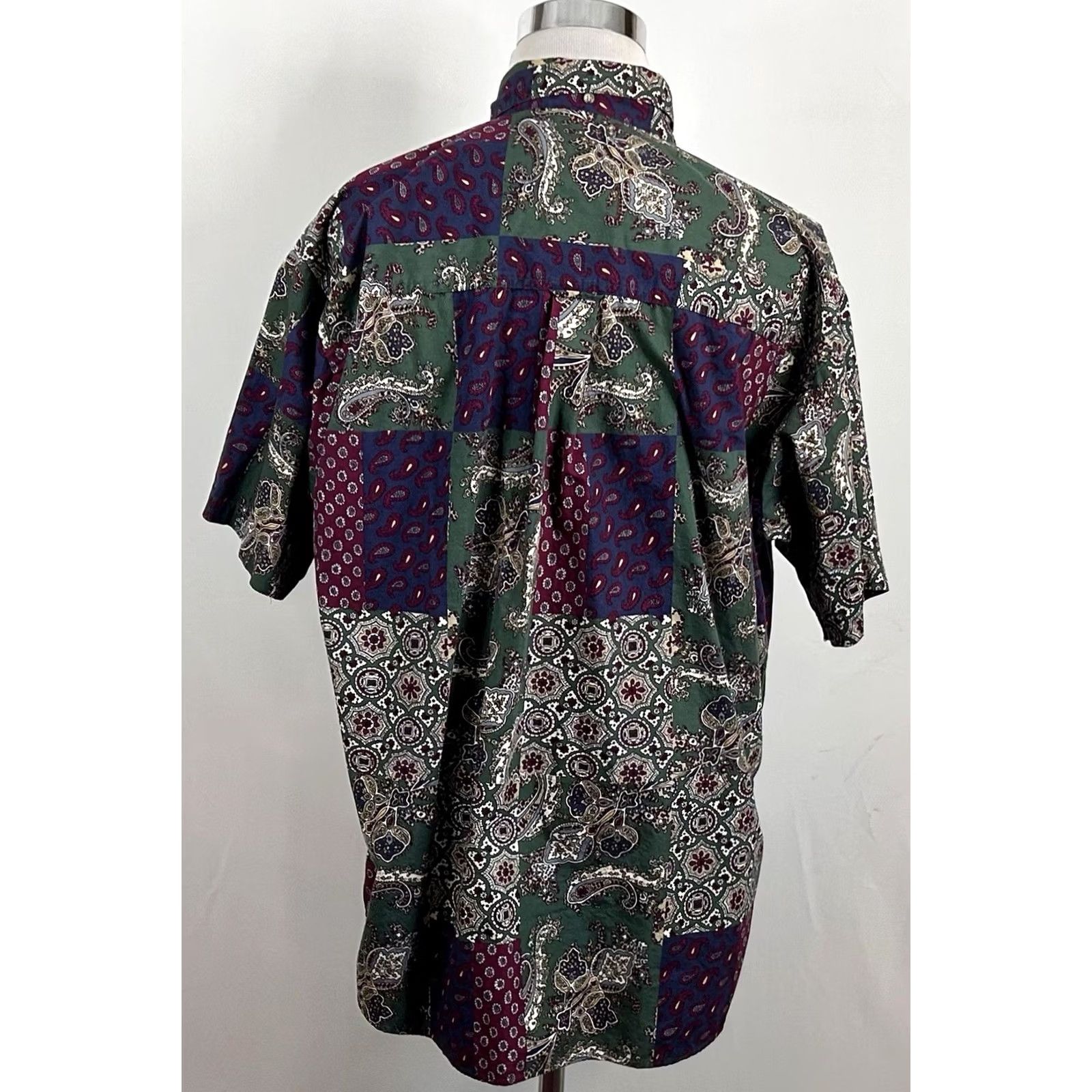 Gant Gant Salty Dog XL Vintage Imperial Poplin Shirt Paisley Patchwork Short Sleeve Button-Up Mens Size US XL / EU 56 / 4 - 4 Thumbnail