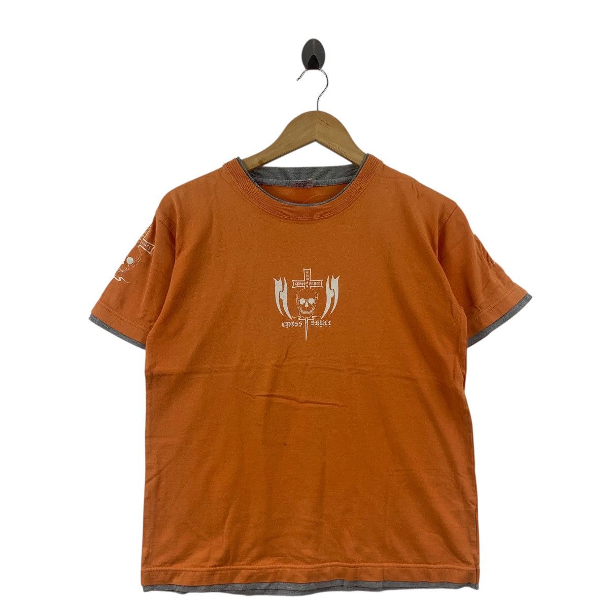 Vintage Vintage FLY BEANS SKATEBOARD Cross Bones Tee Shirt Top Skull Size US S / EU 44-46 / 1 - 3 Thumbnail