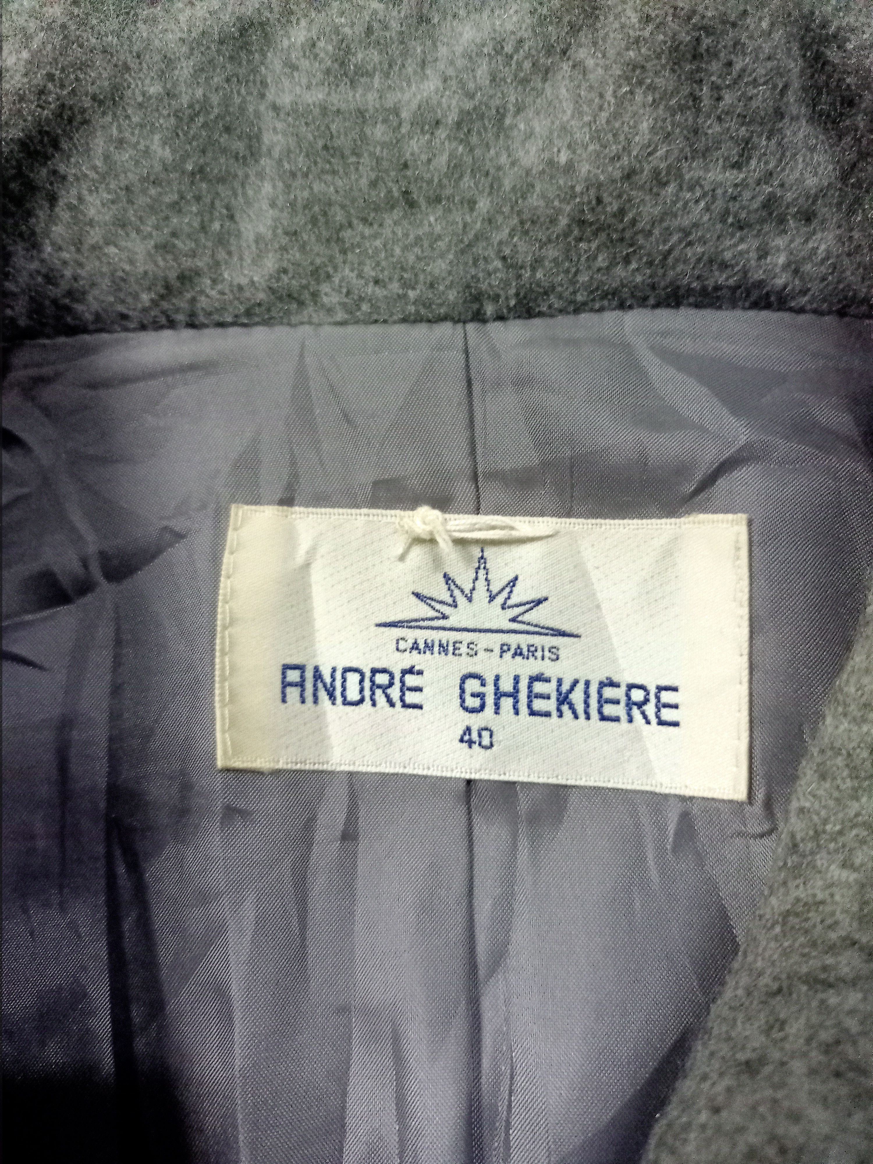 Japanese Brand VINTAGE 🔥 ANDRE GHEKIERE WOOL BUTTON JACKET Size US L / EU 52-54 / 3 - 4 Thumbnail