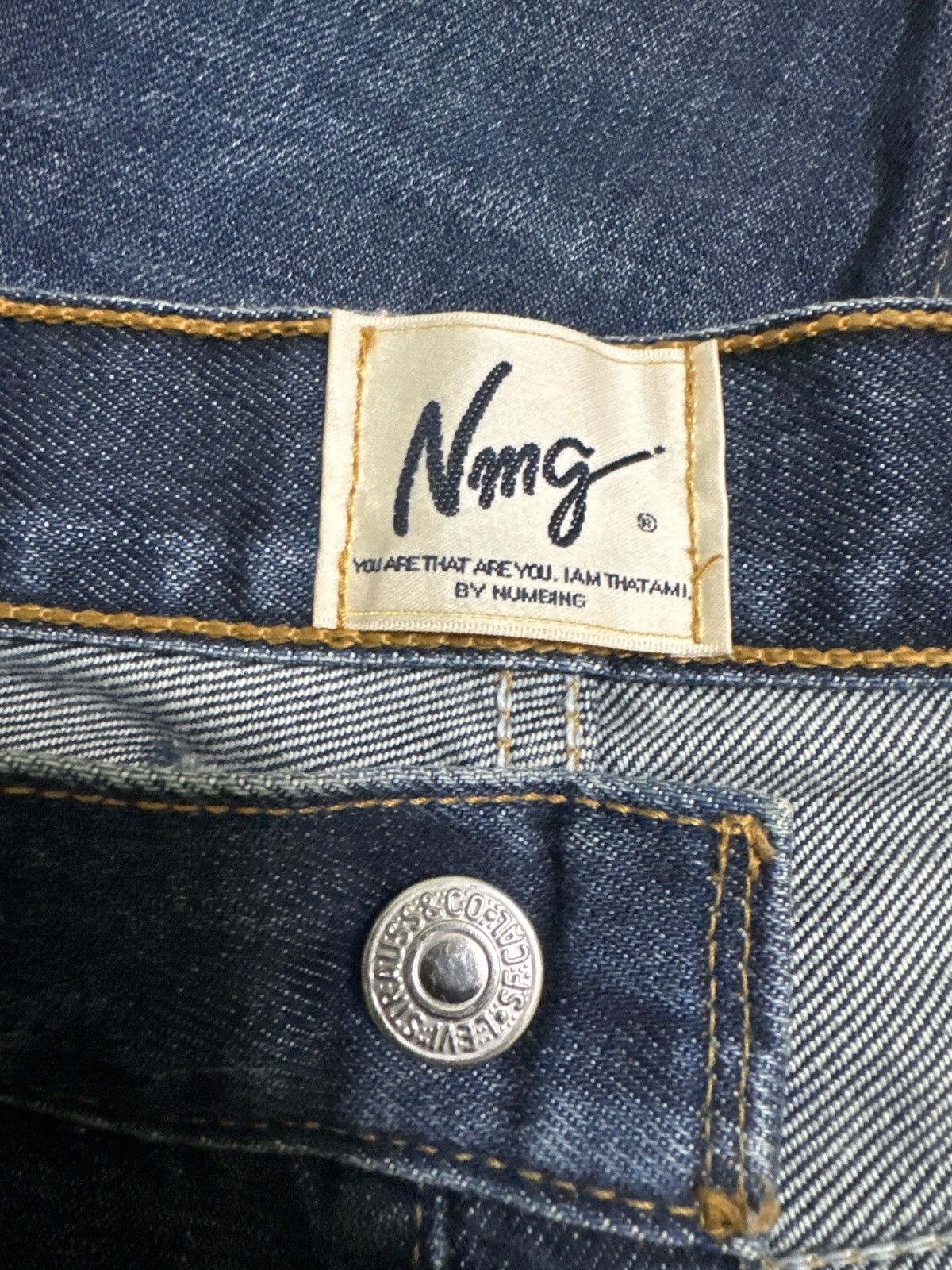 If Six Was Nine × Japanese Brand × Le Grande Bleu (L.G.B.) NMG JEANS CUSTOM Levi's Denim Distressed Style Size US 28 / EU 44 - 15 Thumbnail