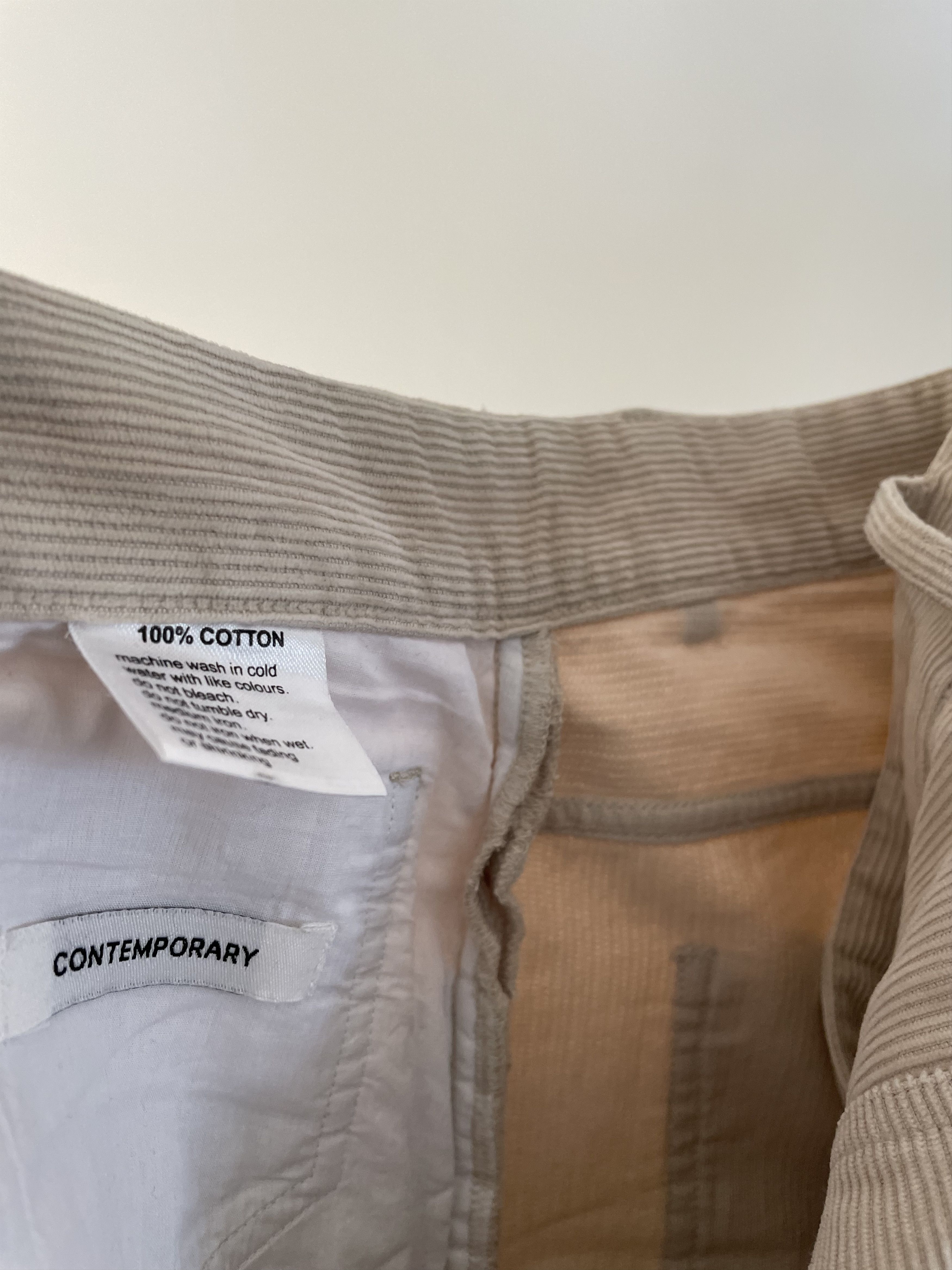 Spier & Mackay Cream Ivory Corduroy Pants Size 33 Contemporary Size US 33 - 4 Thumbnail
