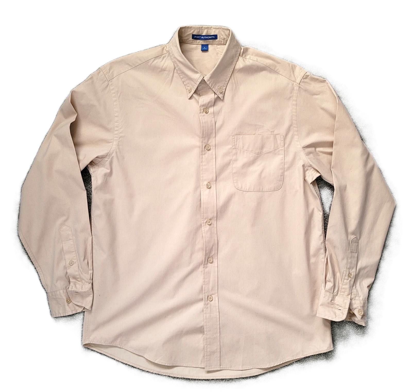 Port Authority Port Authority Men’s Large Button Shirt Beige Long Sleeve Size US L / EU 52-54 / 3 - 1 Thumbnail