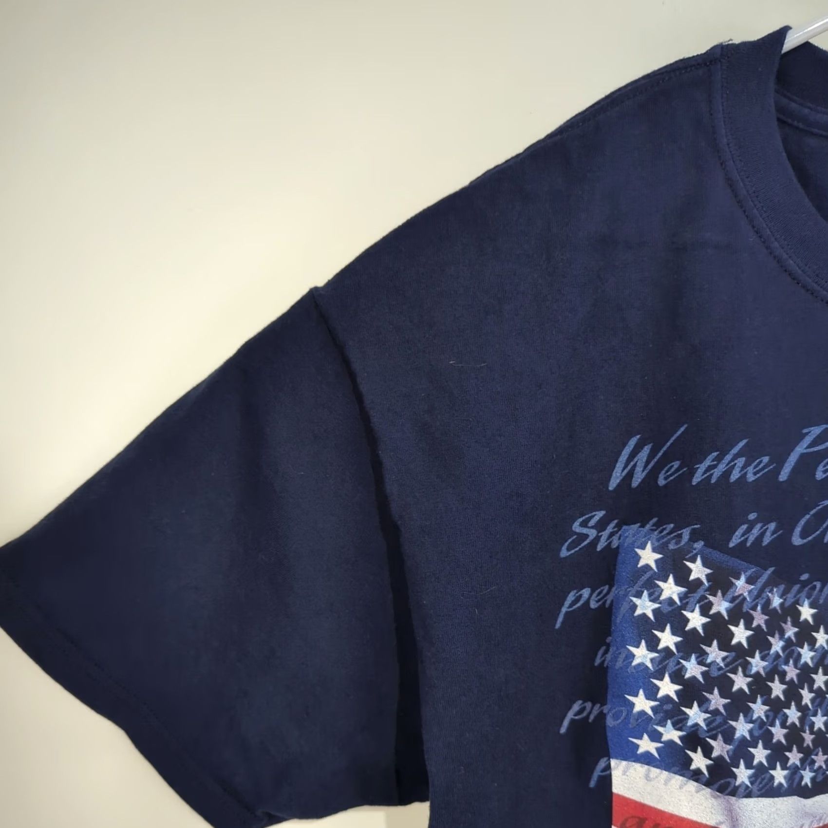 Disney Walt Disney World USA Constitution Preamble T Shirt Mickey We The People Disney Logo Blue Cotton T-Shirt Men XL Adult Regular Short Sleeve Size US XL / EU 56 / 4 - 3 Thumbnail