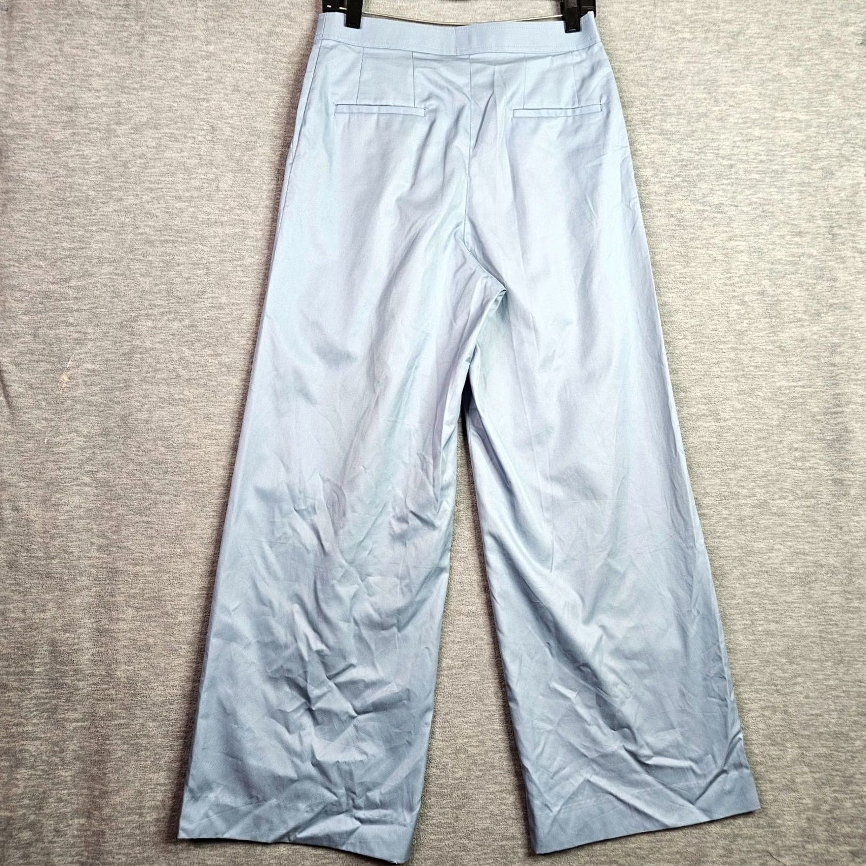 Vintage Tomorrowland Women's Light Blue Pleated Wide Leg Pant Sz 38 Size 26" / US 2 / IT 38 - 2 Thumbnail