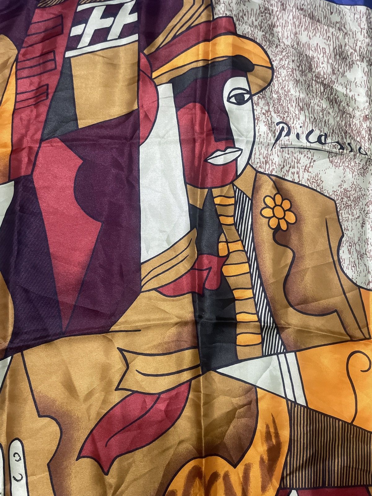 Vintage Vintage picasso silk Size ONE SIZE - 5 Thumbnail