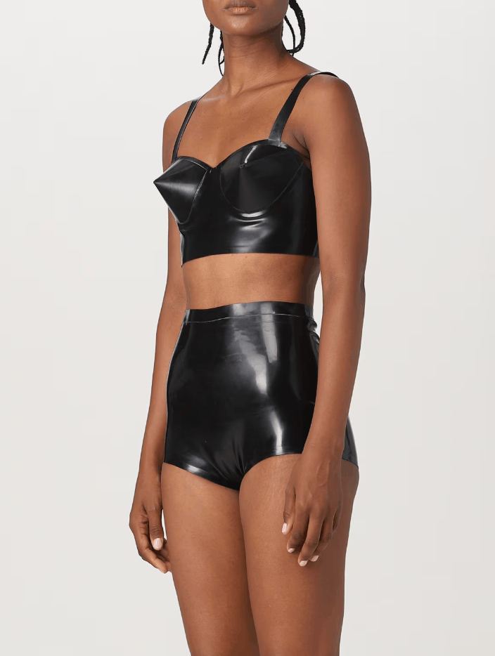 Maison Margiela BNWT AW23 MAISON MARGIELA LATEX BALCONETTE BRA 44 Size M / US 6-8 / IT 42-44 - 12 Thumbnail