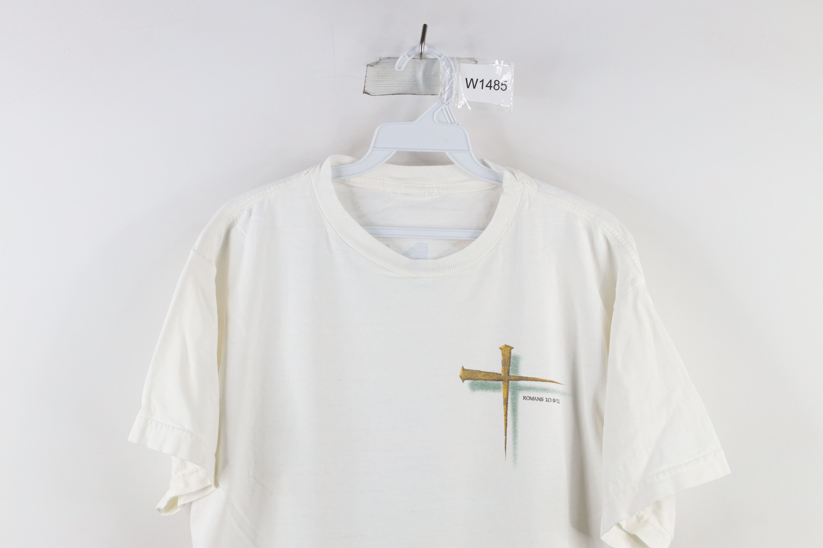 Vintage Vintage Y2K Streetwear Christian Jesus Cross T-Shirt Size US M / EU 48-50 / 2 - 2 Thumbnail